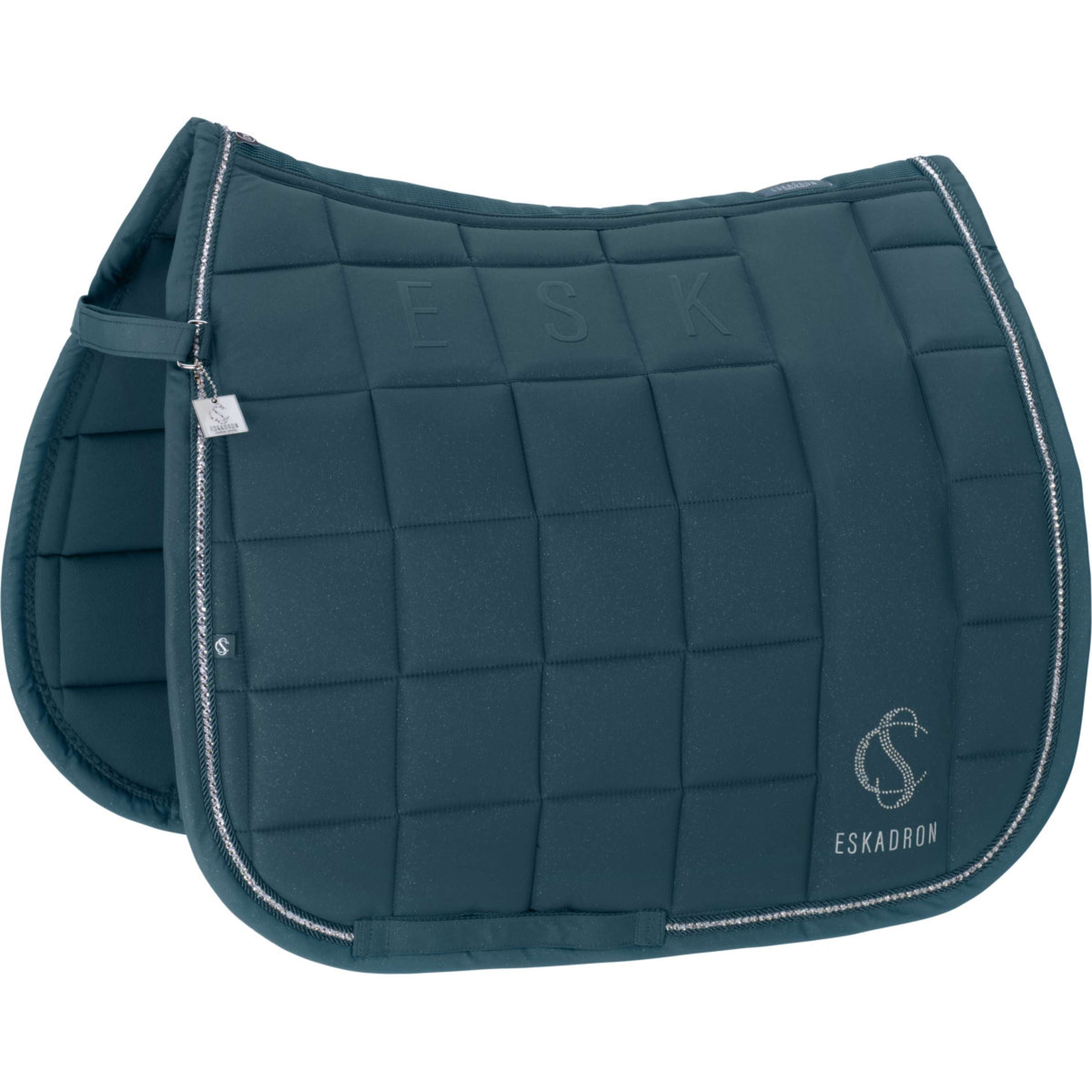 Eskadron Saddlepad Classic Sports Big Square Sparkle Dressage Ocean