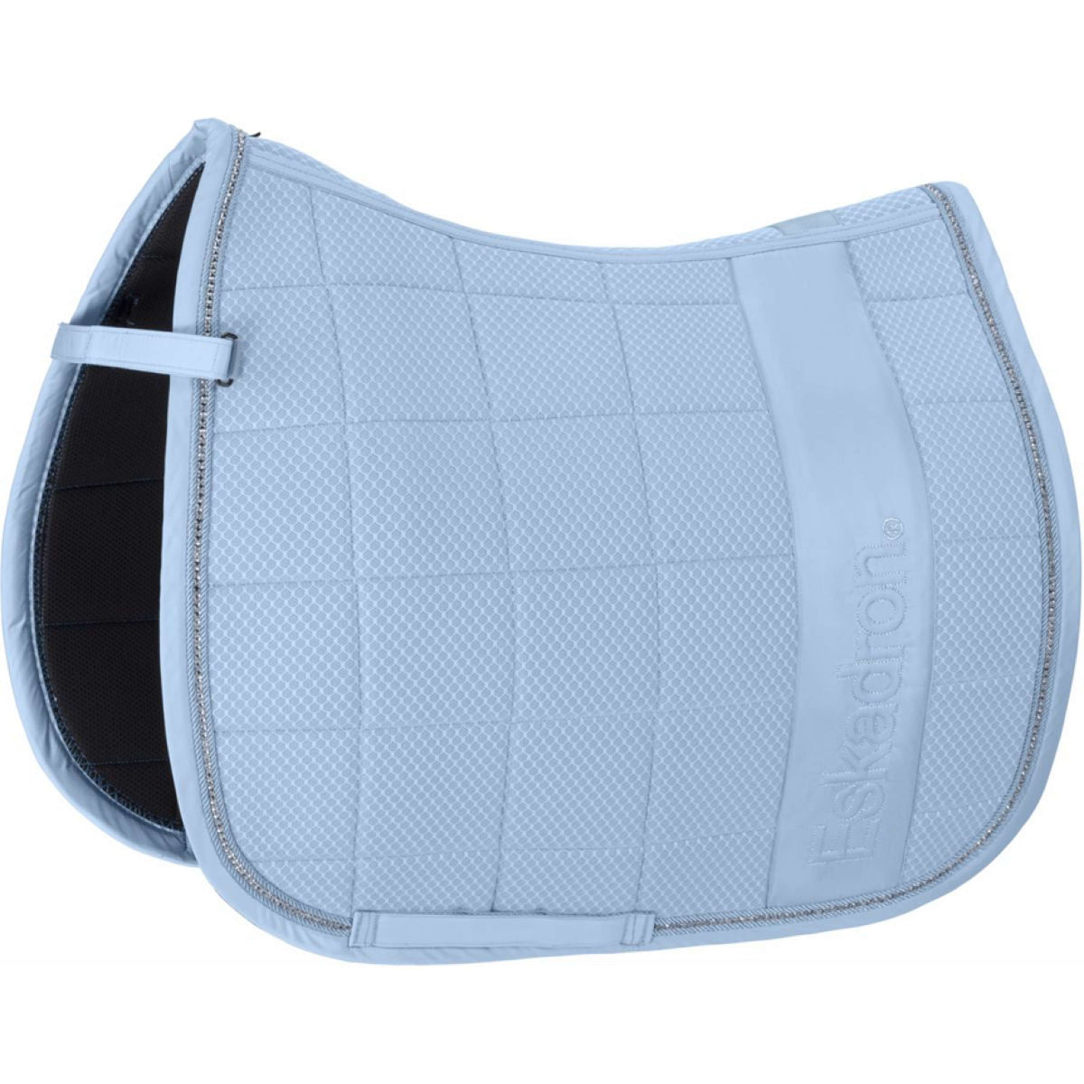 Eskadron Saddlepad Reflexx Big Square Mesh Crystal Dressage Silkblue