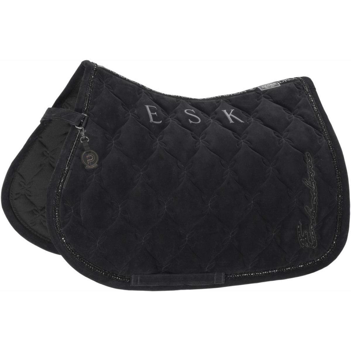 Eskadron Saddlepad Velours Crystal Platinum '25 General Purpose Black