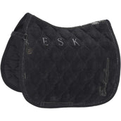 Eskadron Saddlepad Velours Crystal Platinum '25 Dressage Black