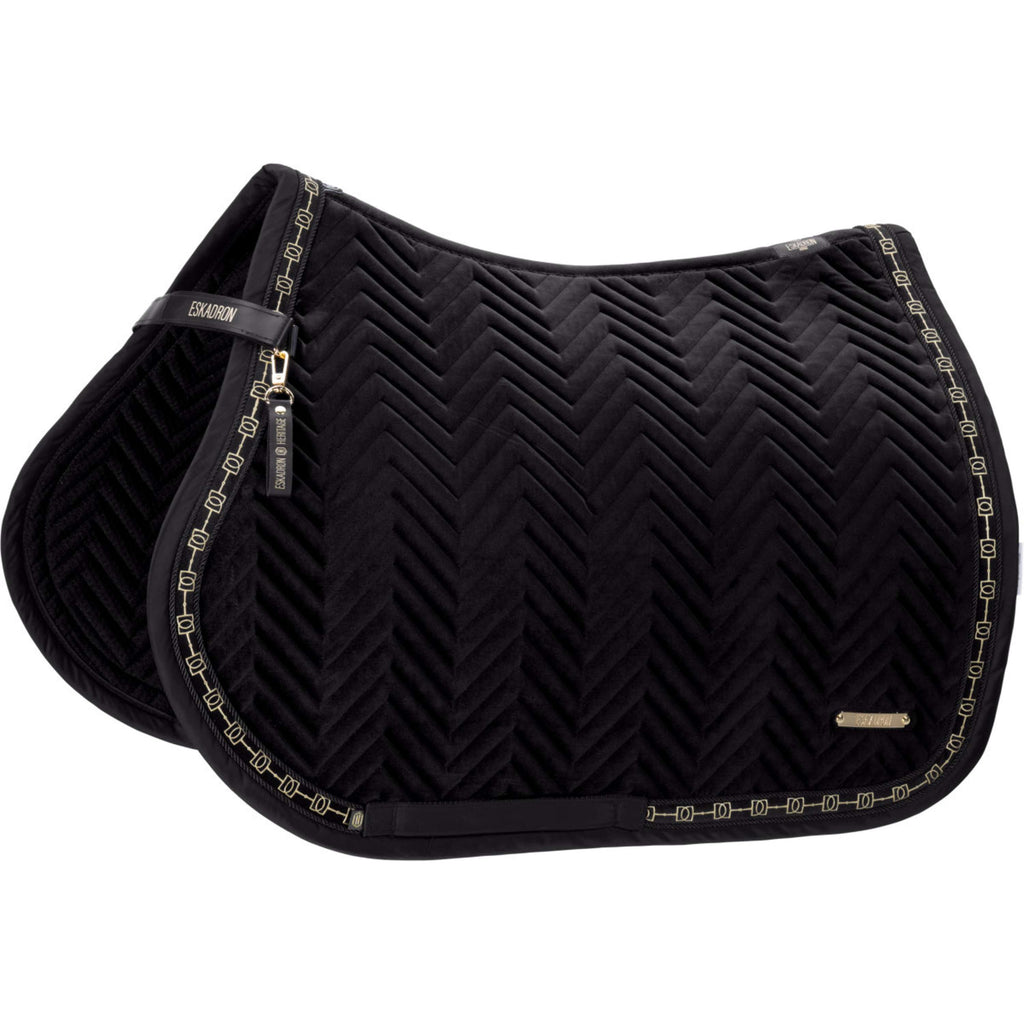 Eskadron Saddlepad Heritage Velvet All Purpose Black