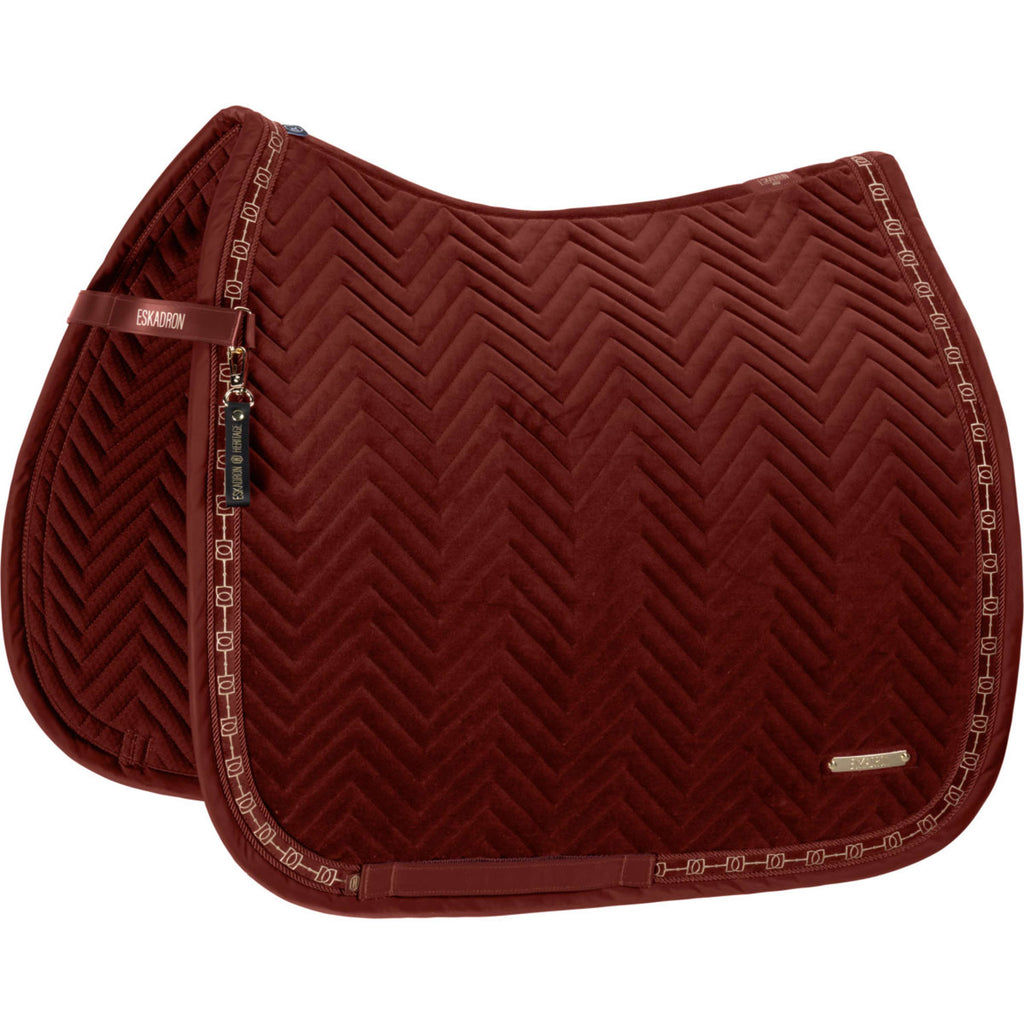 Eskadron Saddlepad Heritage Velvet Dressage Merlot