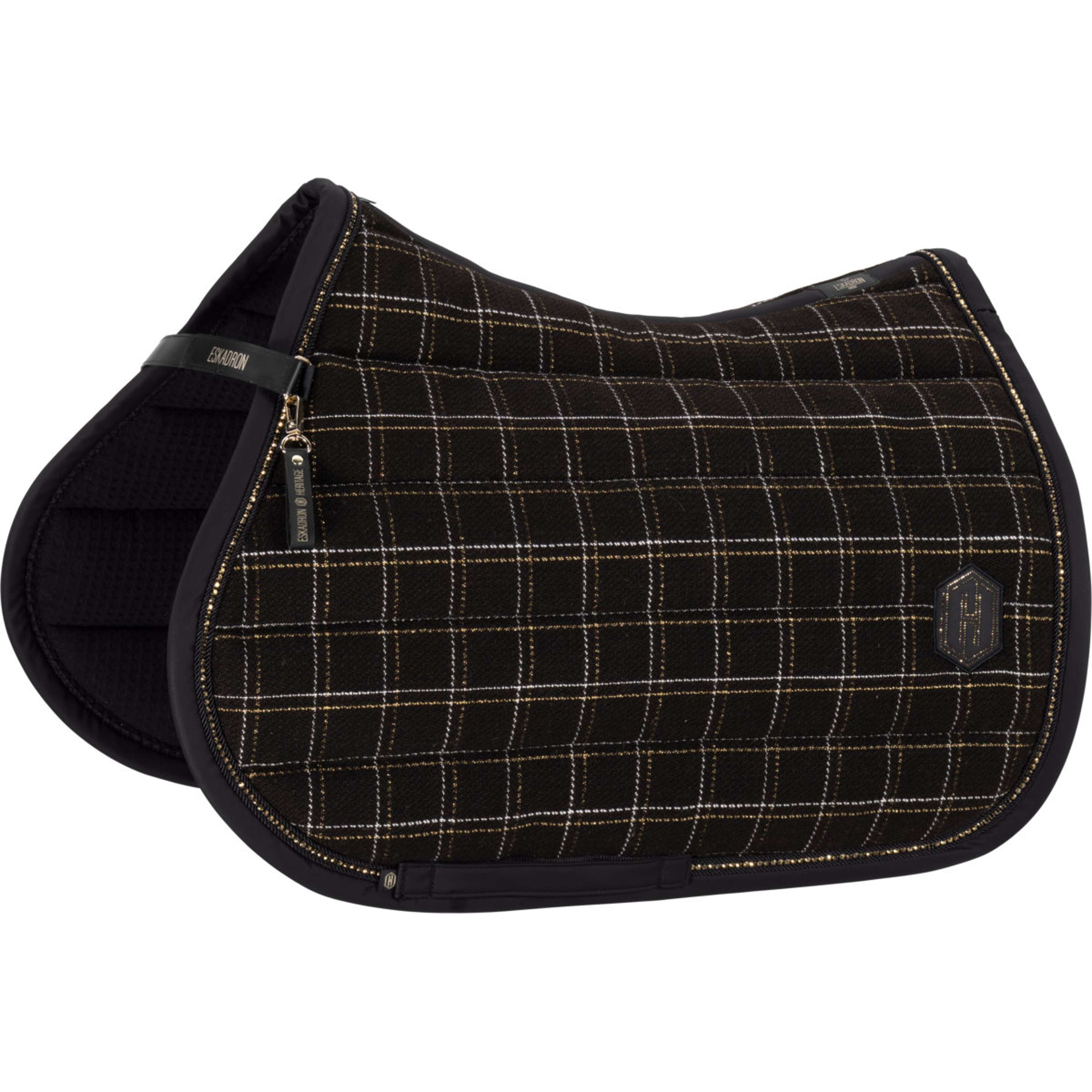 Eskadron Saddlepad Heritage Bouclé Crystal All Purpose Black