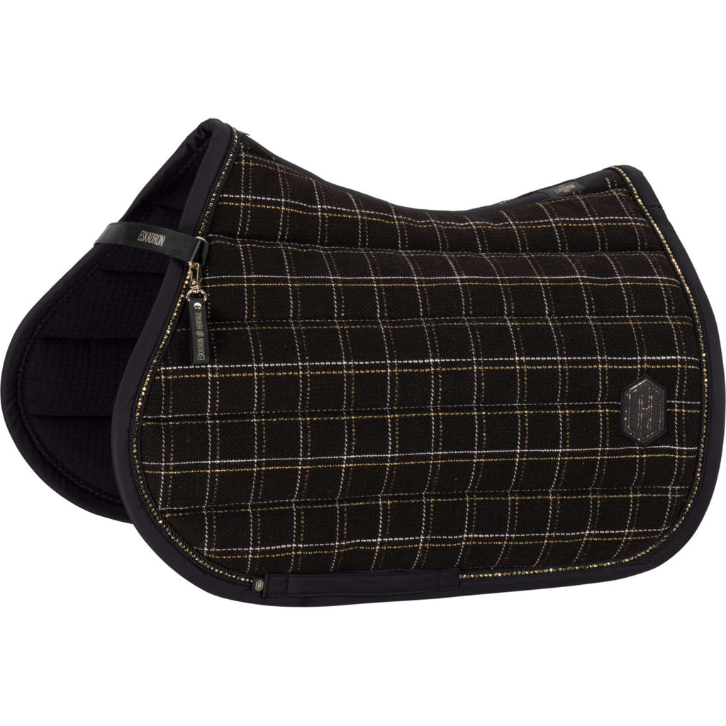 Eskadron Saddlepad Heritage Bouclé Crystal All Purpose Black