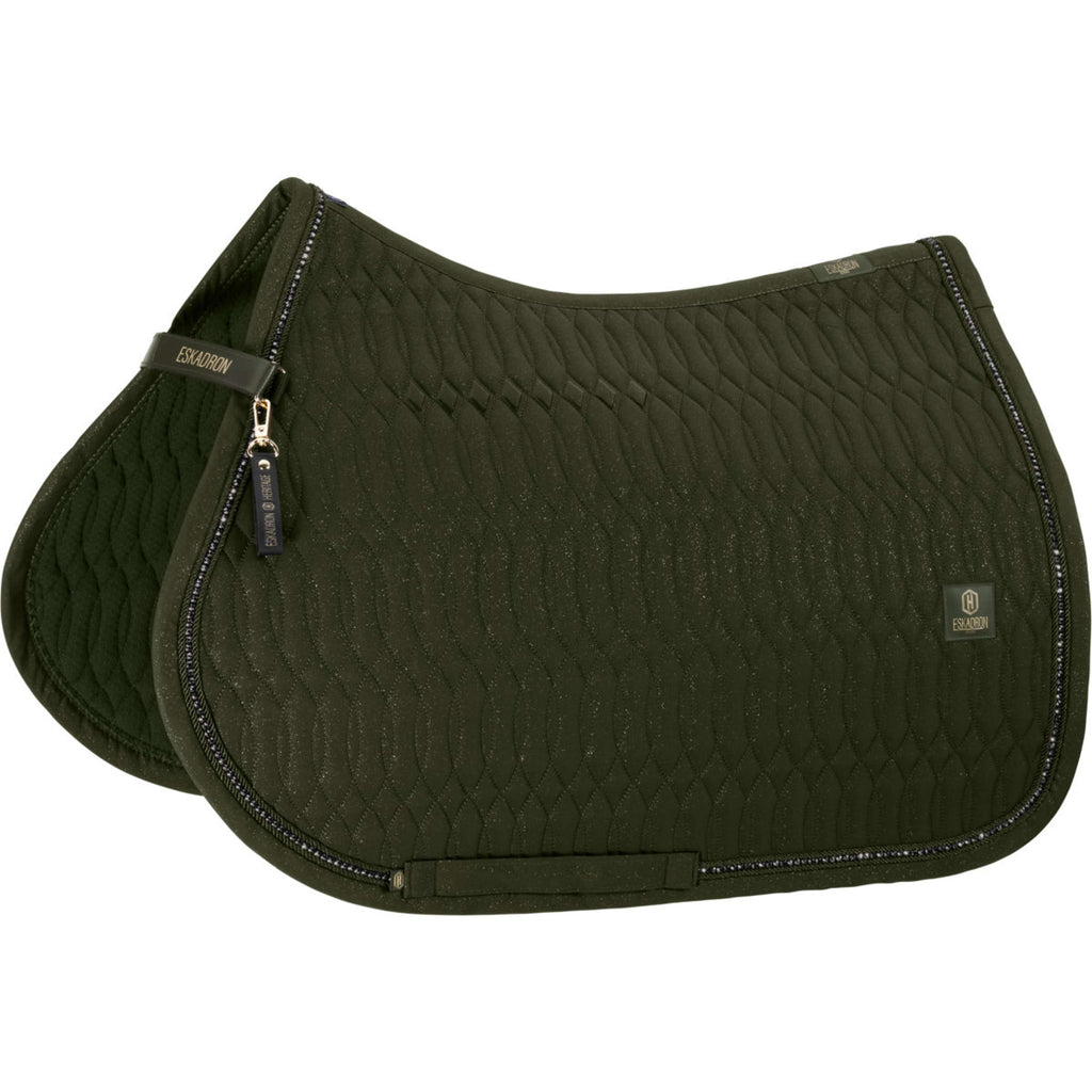 Eskadron Saddlepad Heritage Sparkle Crystal All Purpose Deep Moss