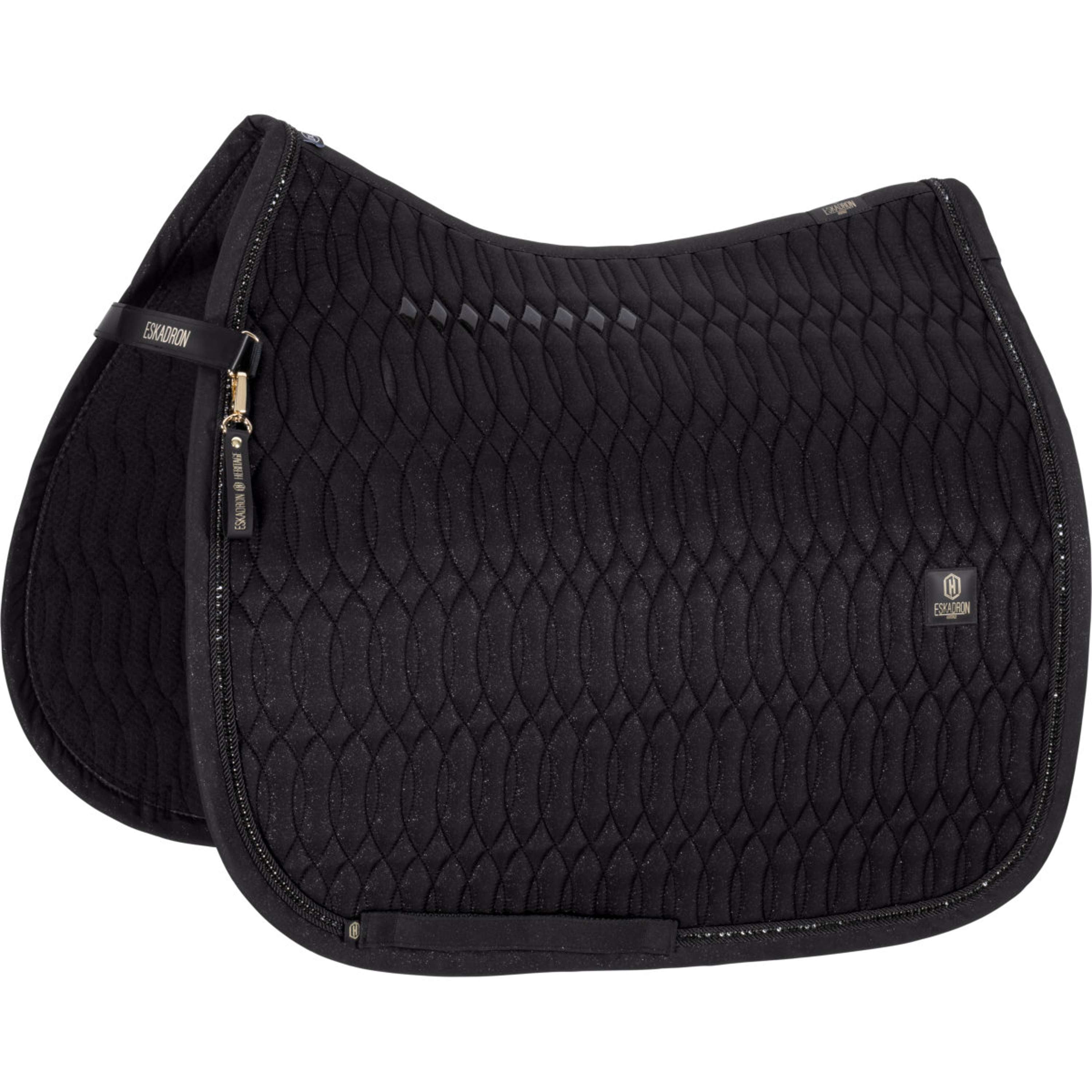 Eskadron Saddlepad Heritage Sparkle Crystal Dressage Black