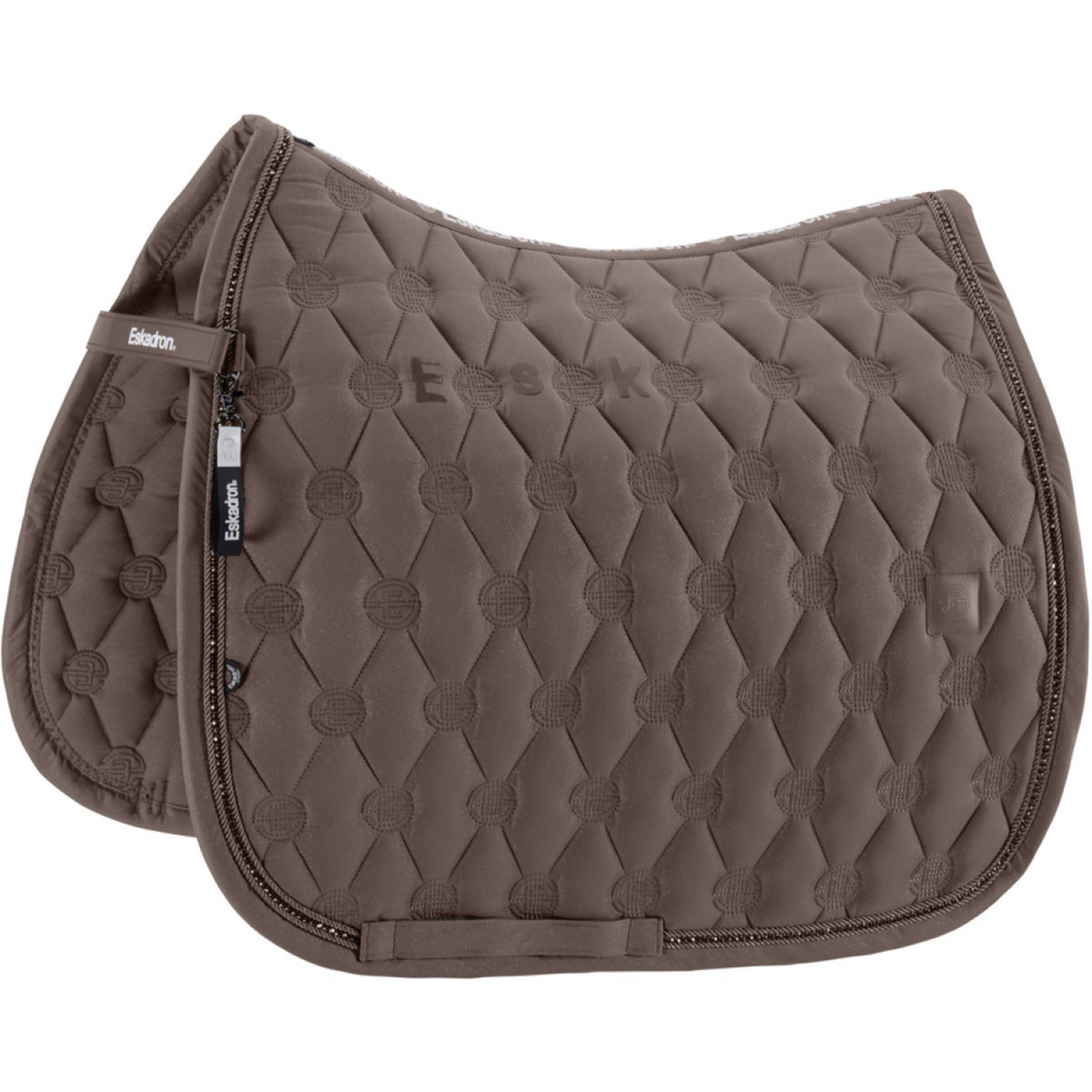 Eskadron Saddlepad Dynamics Sparkle Crystal Dressage Powdertaupe
