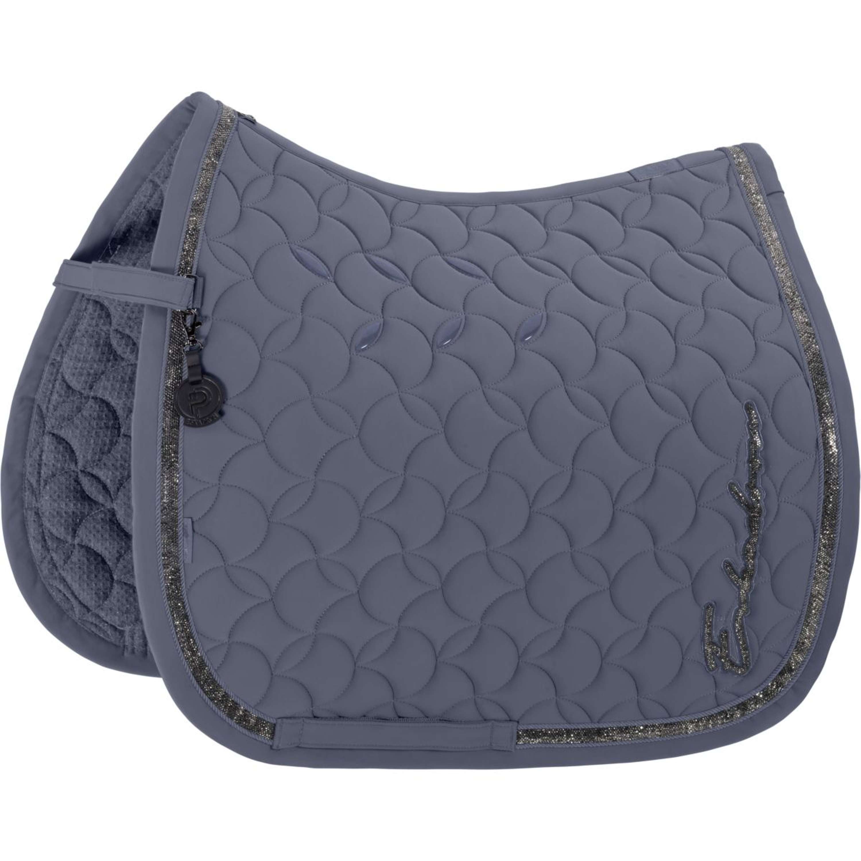 Eskadron Saddlepad Platinum '26 Pro Soft Glitter Dressage Slate Blue