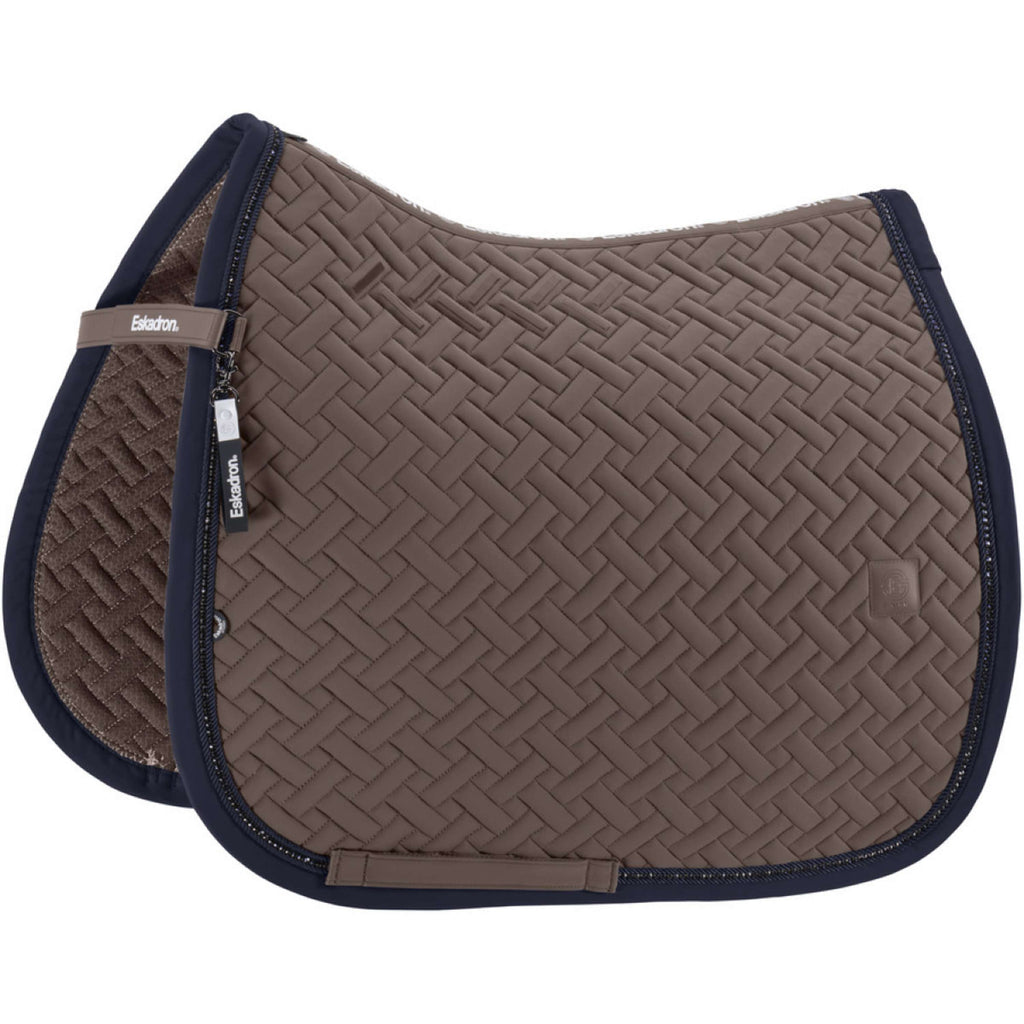 Eskadron Saddlepad Dynamics Pro Soft Crystal Dressage Powdertaupe
