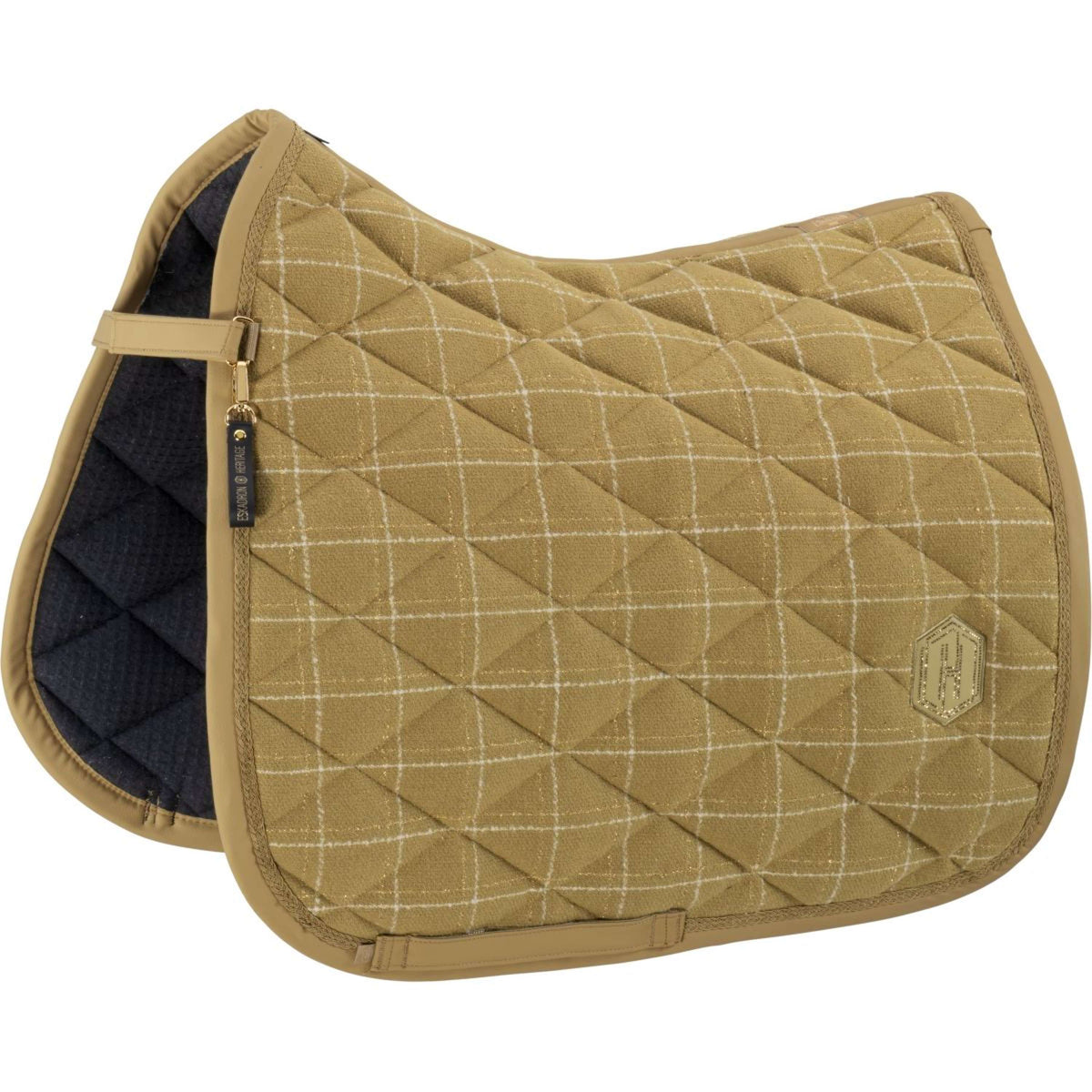 Eskadron Saddlepad Heritage Bouclé Emblem Dressage Cardamom