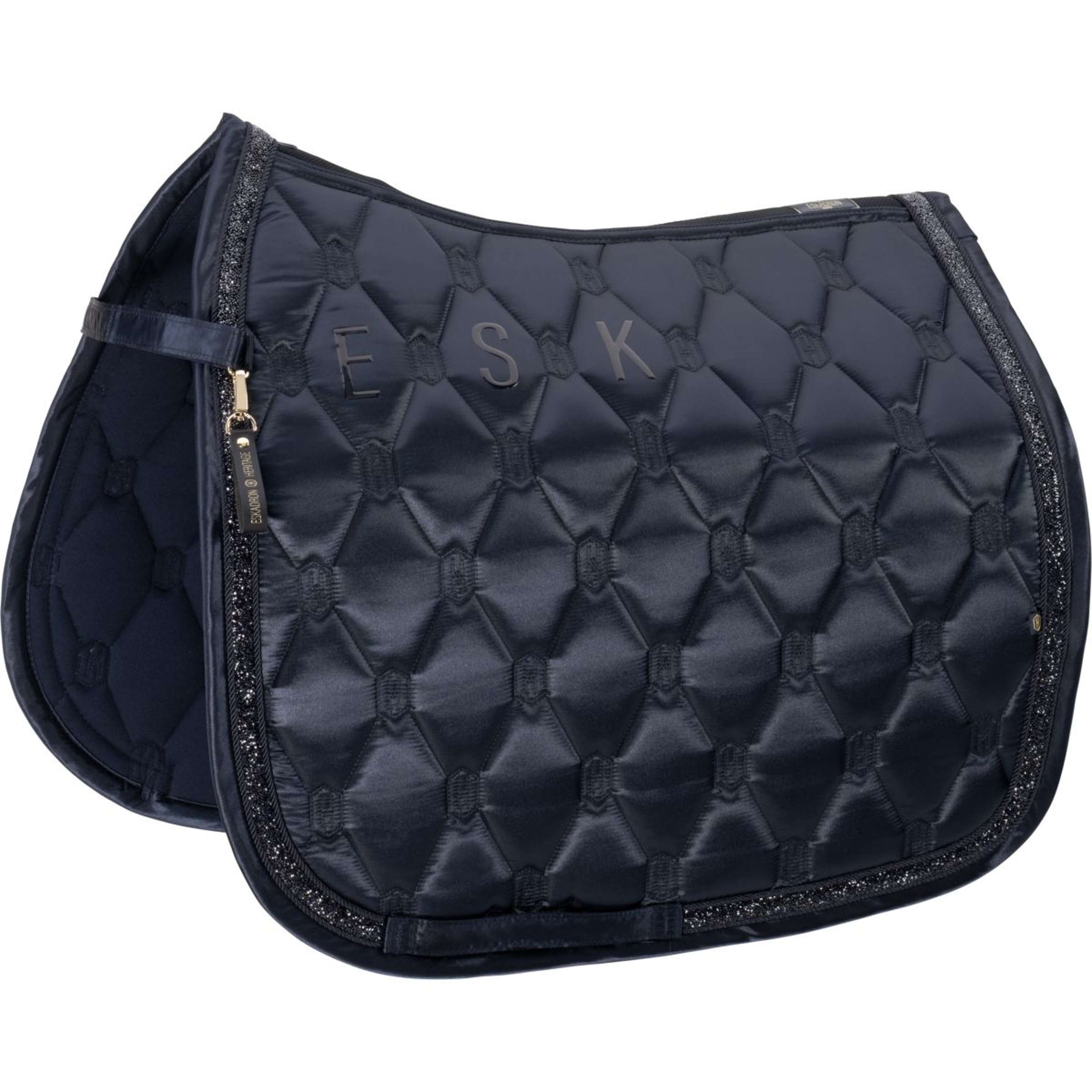 Eskadron Saddlepad Heritage Satin Jewel Dressage Navy Eskadron Saddlepad Heritage Satin Jewel Dressage Navy