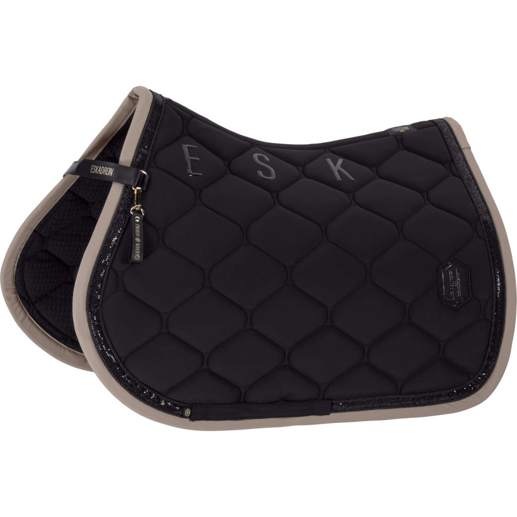 Eskadron Saddlepad Heritage Softshell Contrast All Purpose Black