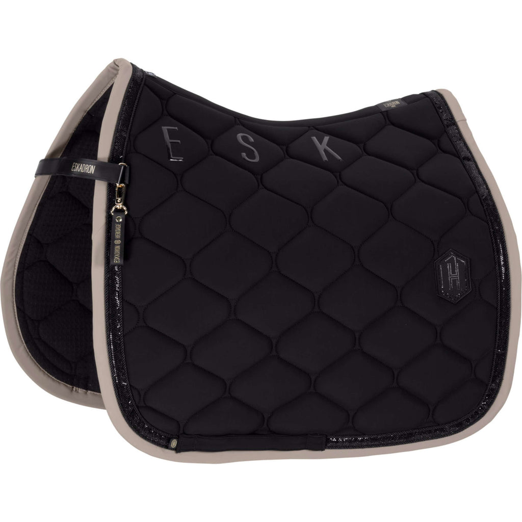 Eskadron Saddlepad Heritage Softshell Contrast Dressage Black