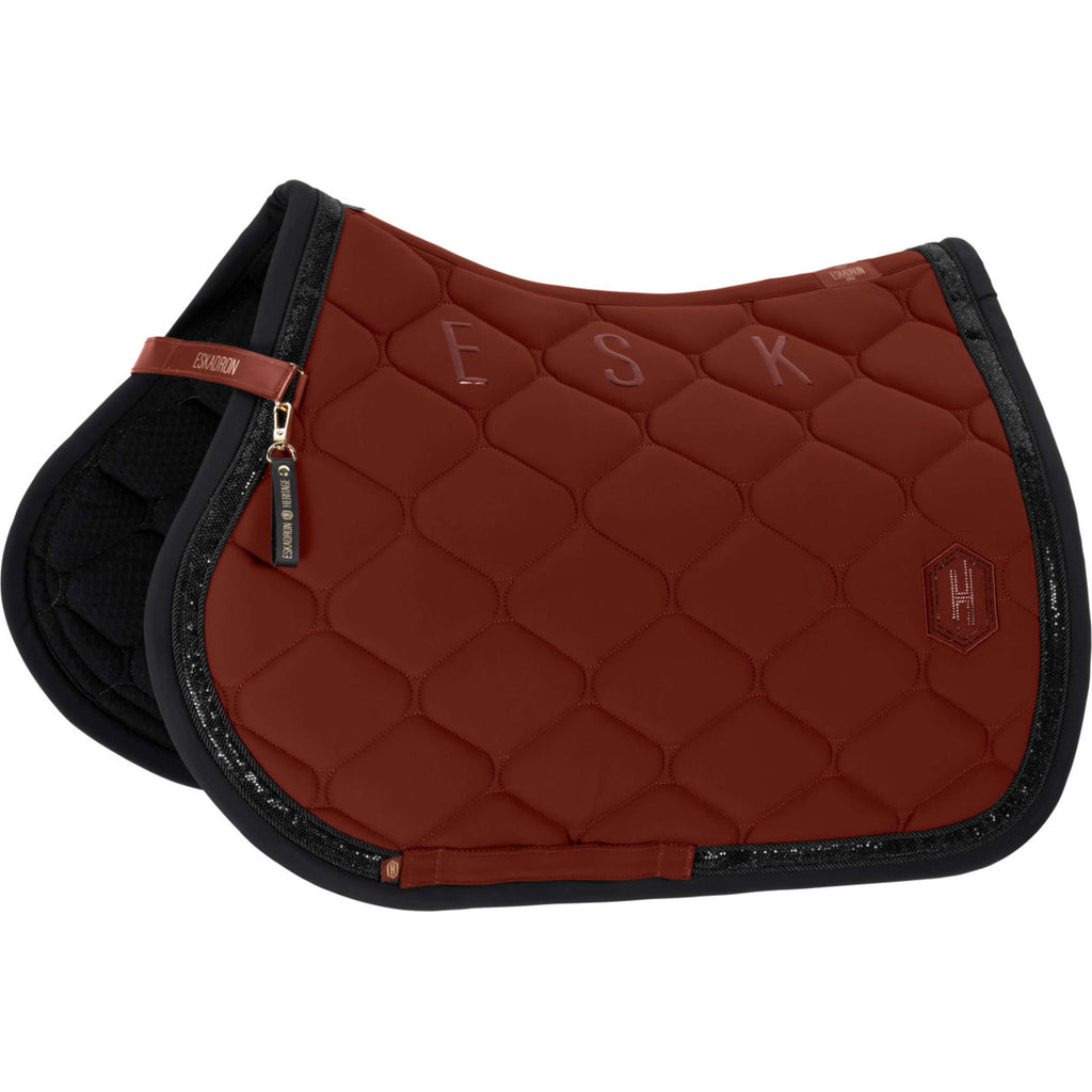 Eskadron Saddlepad Heritage Softshell Contrast All Purpose Merlot