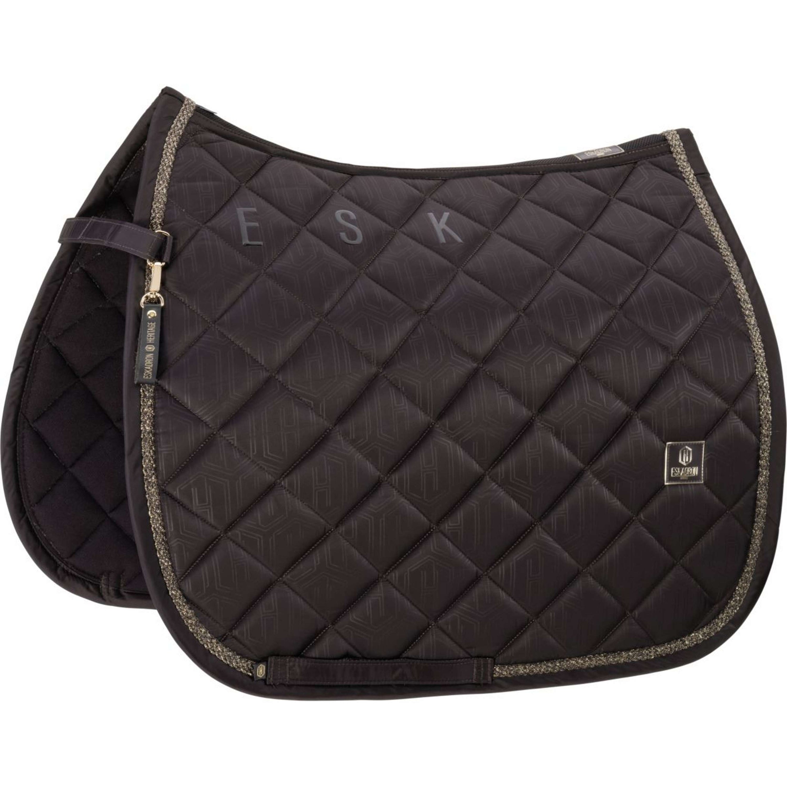 Eskadron Saddlepad Heritage Glossy Dressage Black Truffle
