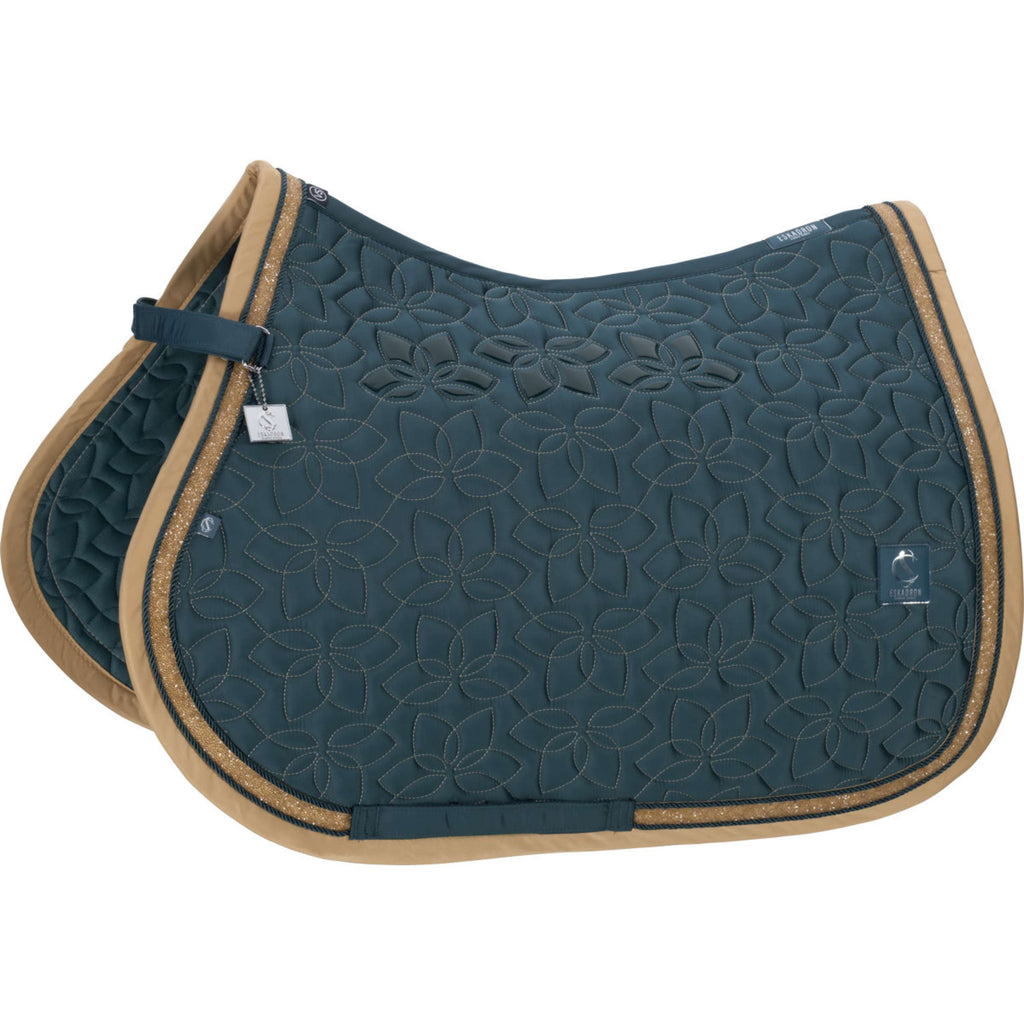 Eskadron Saddlepad Classic Sports Glossy Jewel Contrast General Purpose Ocean
