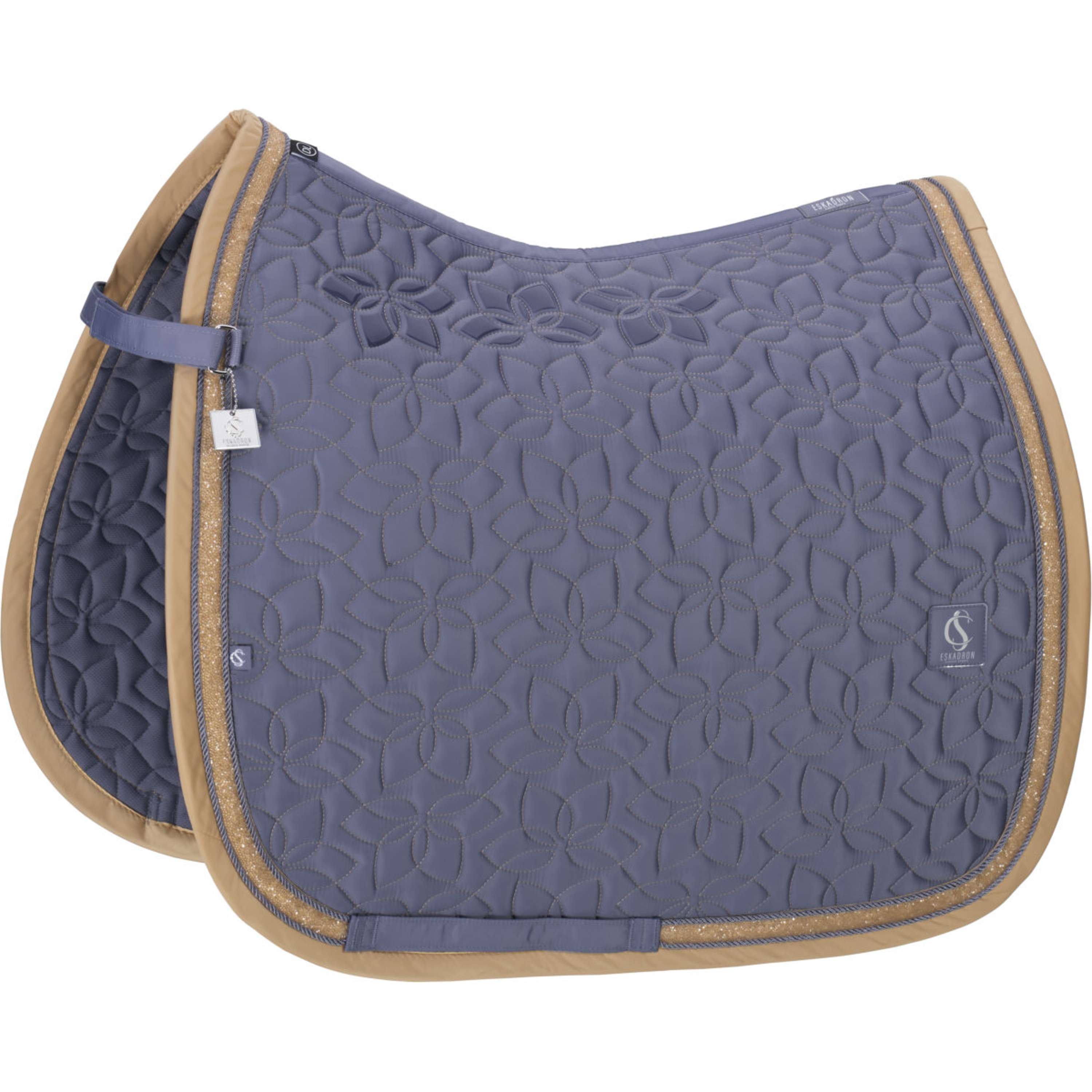Eskadron Saddlepad Classic Sports Glossy Jewel Contrast Dressage Orchid