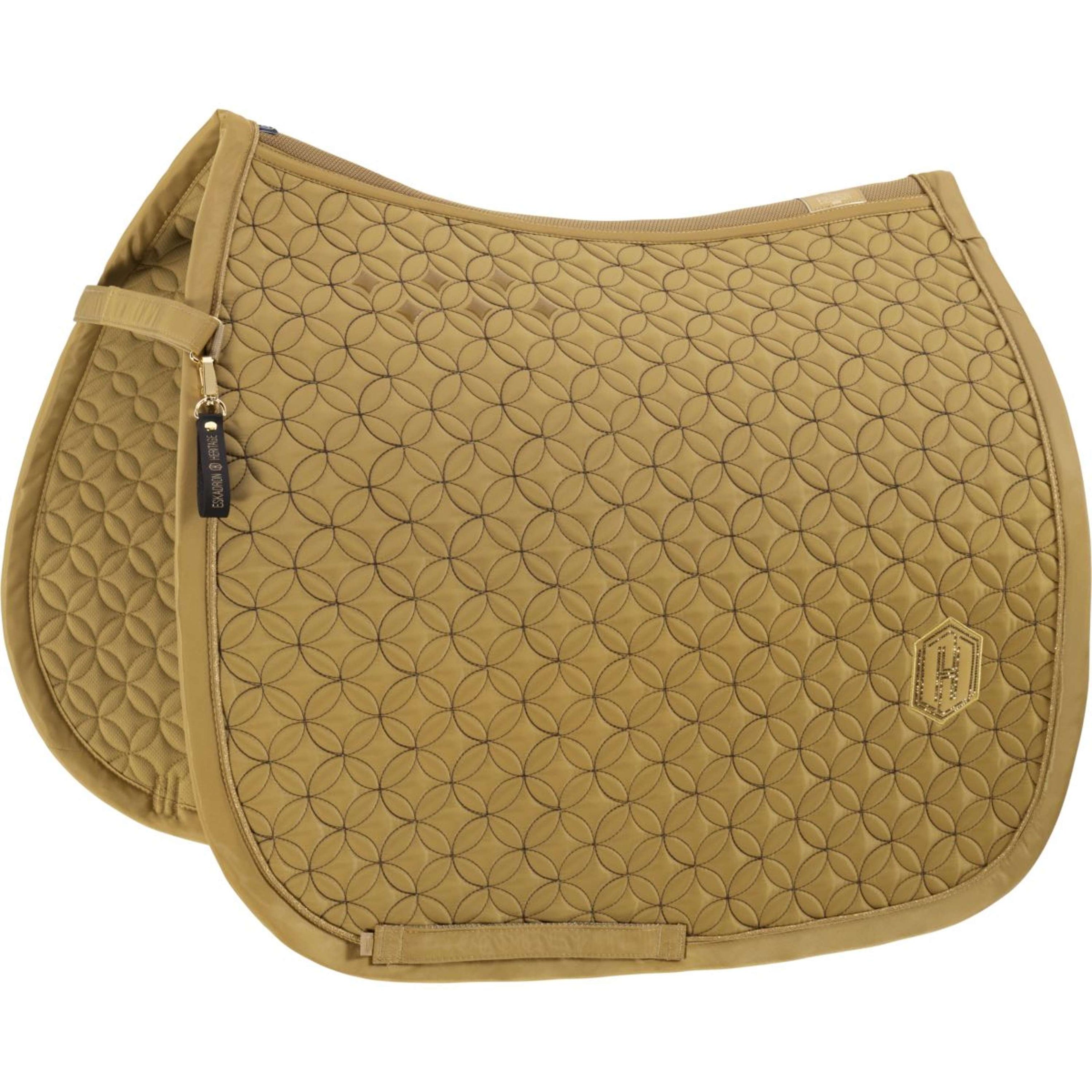 Eskadron Saddlepad Heritage Highgloss Contrast Dressage Cardamom
