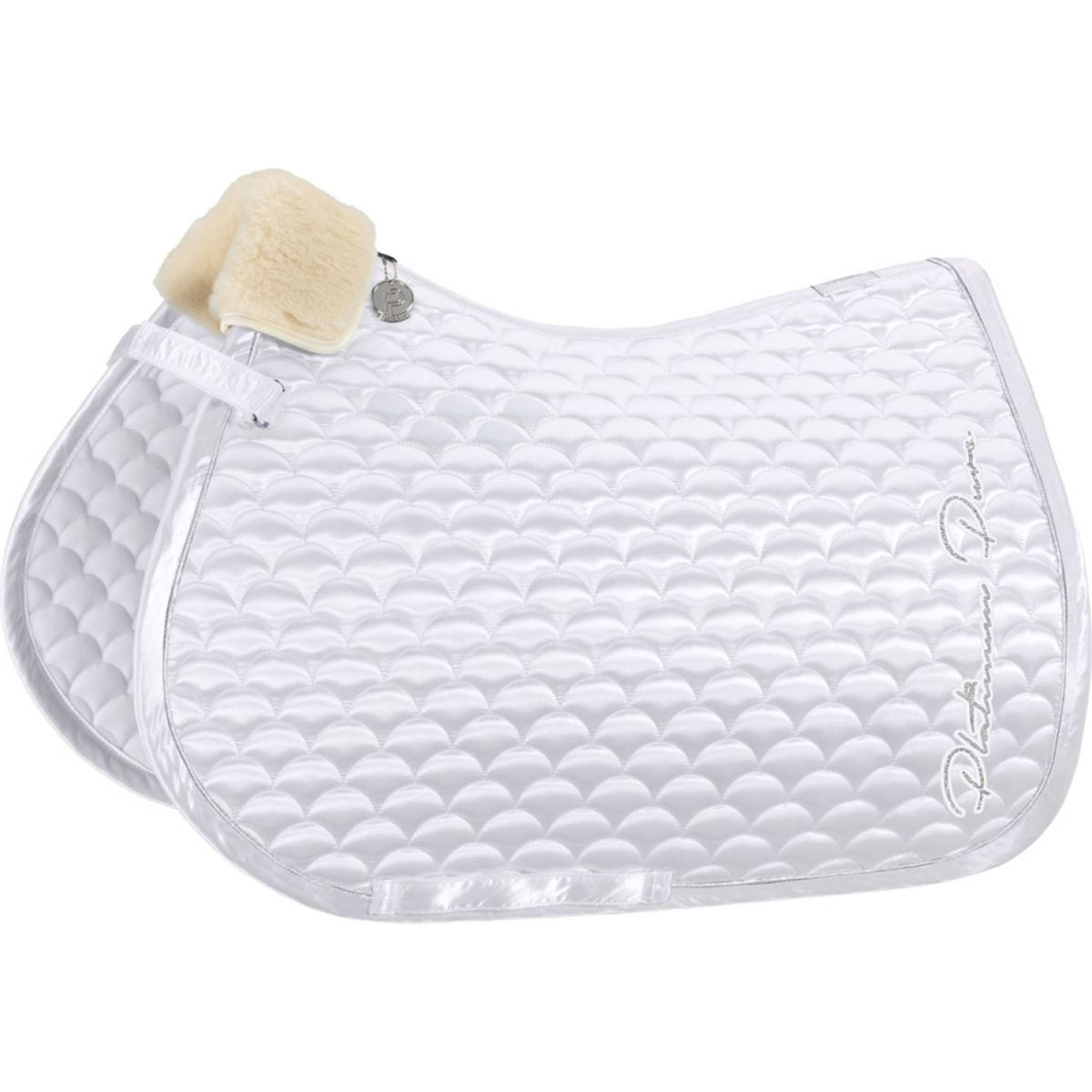 Eskadron Saddlepad Platinum Pure Satin Cloud General Purpose White