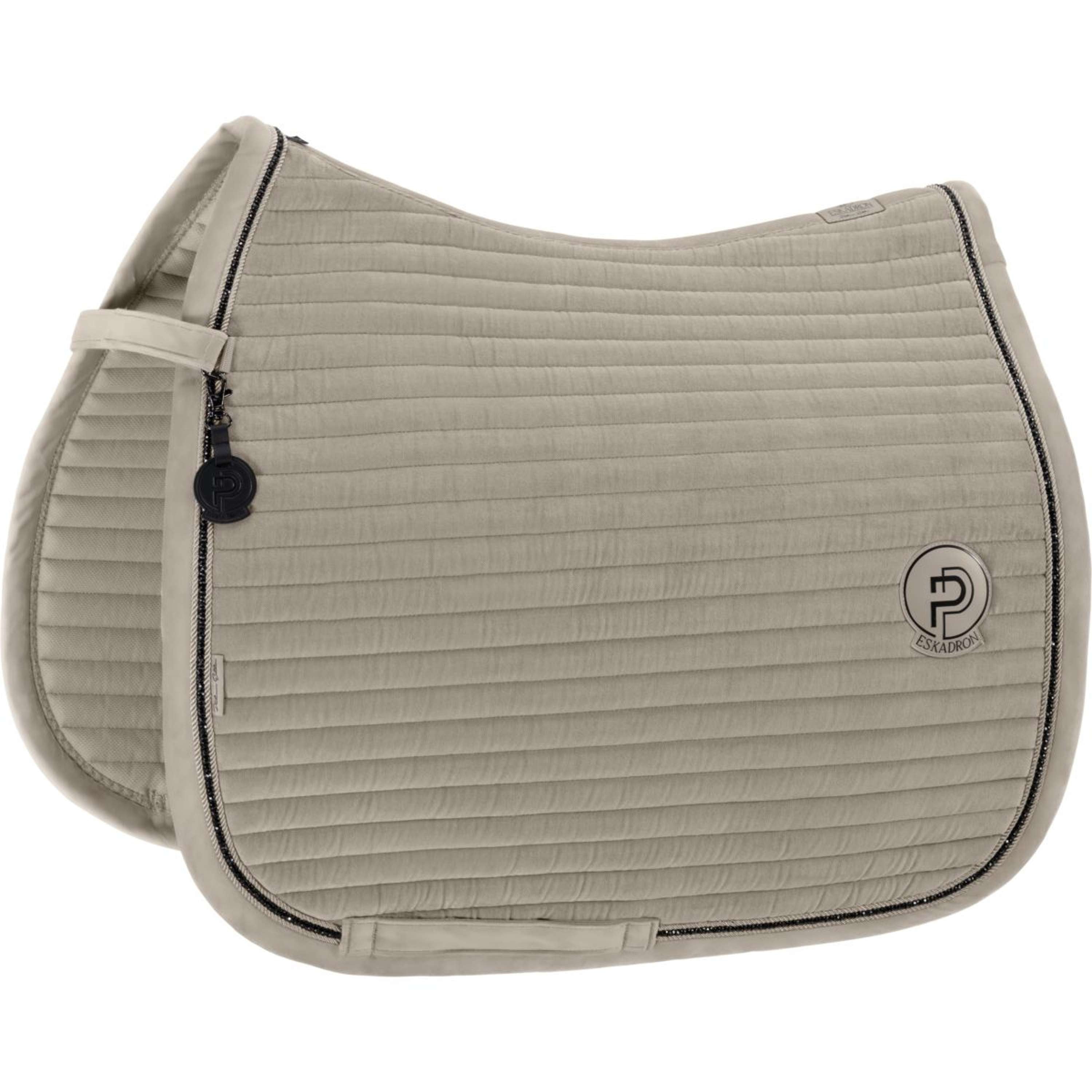 Eskadron Saddlepad Platinum '26 Velvet Crystal Dressage Pale Grey