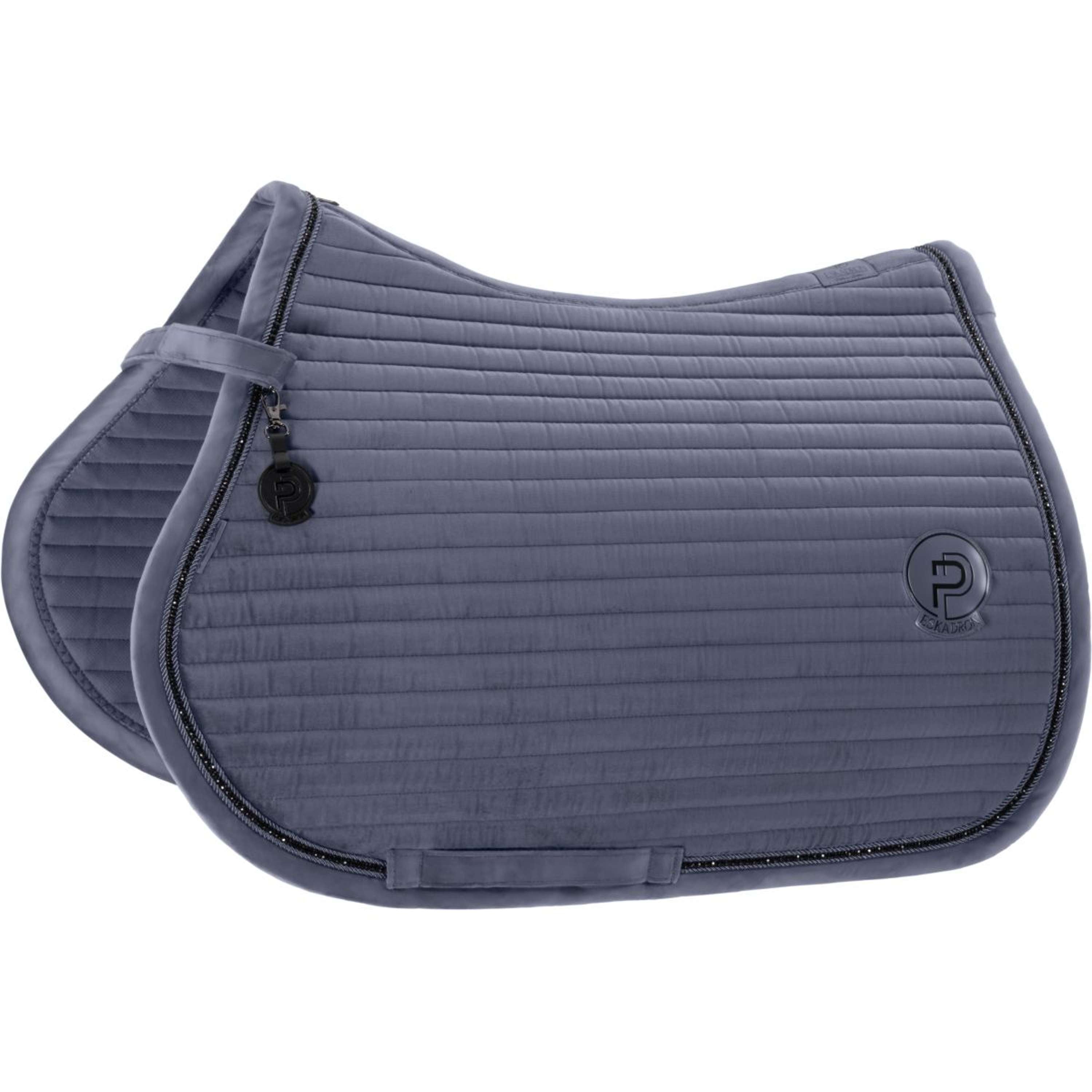 Eskadron Saddlepad Platinum '26 Velvet Crystal General Purpose Slate Blue