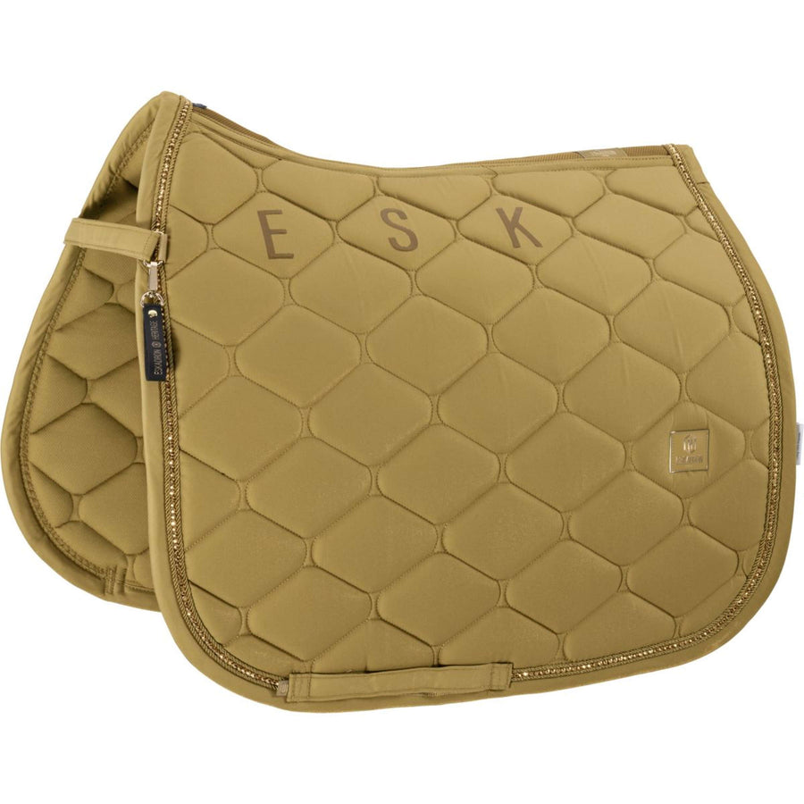Eskadron Saddlepad Heritage Glam Crystal Dressage Cardamom