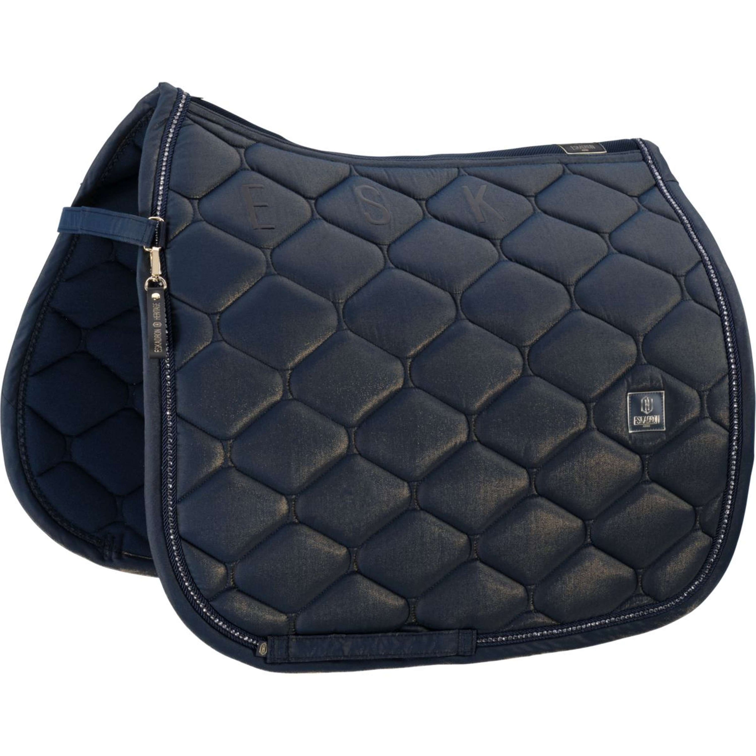 Eskadron Saddlepad Heritage Glam Crystal Dressage Navy Eskadron Saddlepad Heritage Glam Crystal Dressage Navy