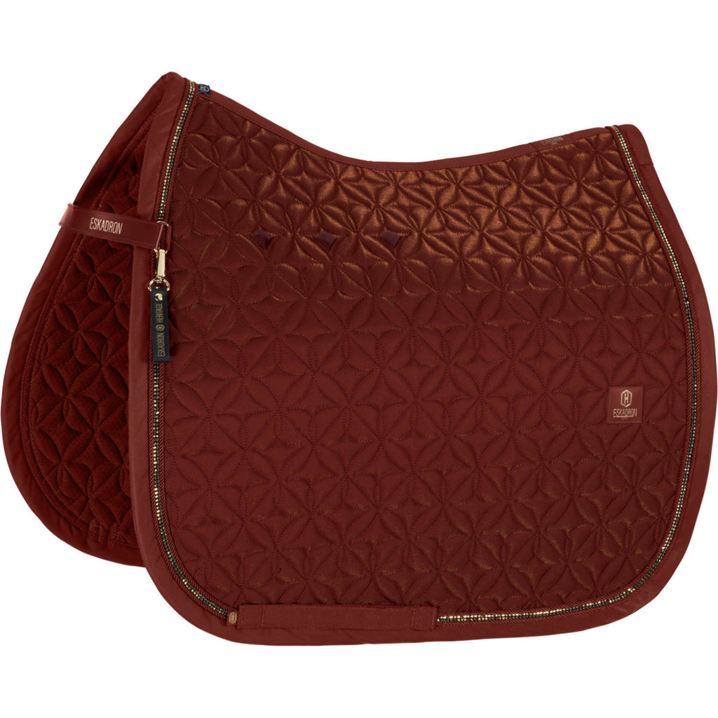 Eskadron Saddlepad Heritage Glam Crystal Dressage Merlot