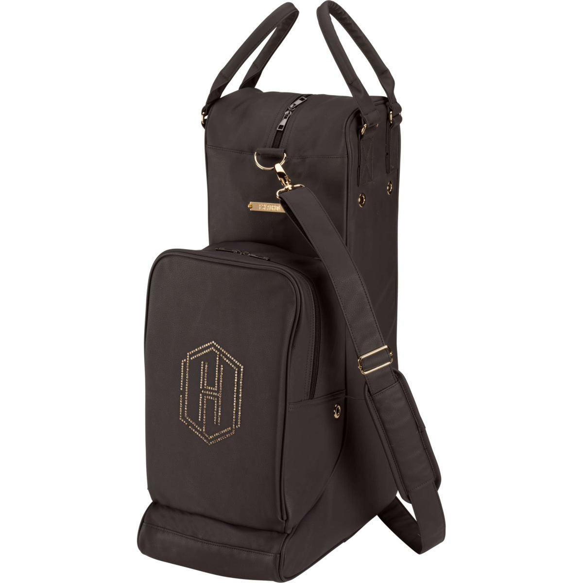 Eskadron Helmet/Boot Bag Heritage Faux Leather Black Truffle