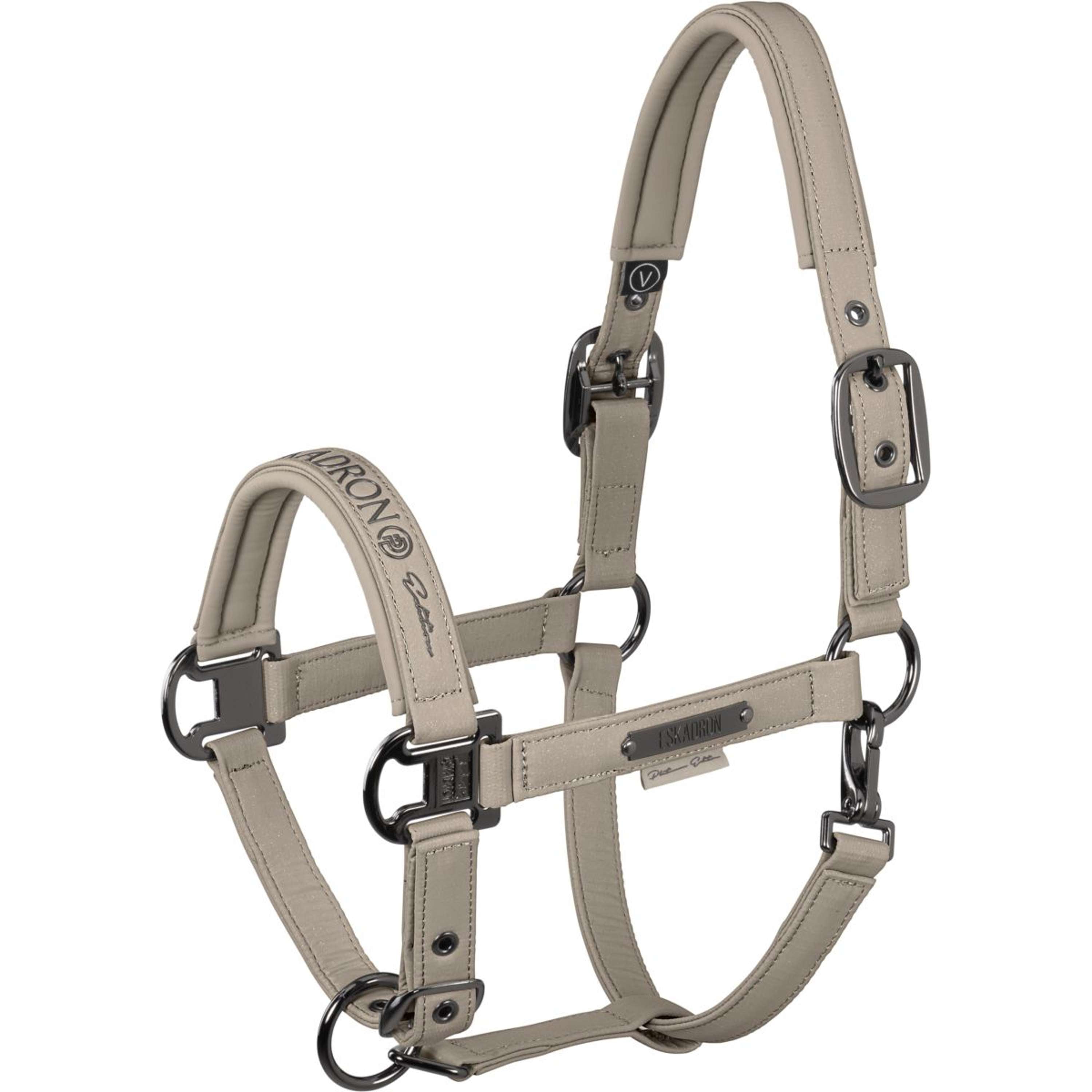 Eskadron Halter Platinum '26 Sparkle Double Pin Pale Grey
