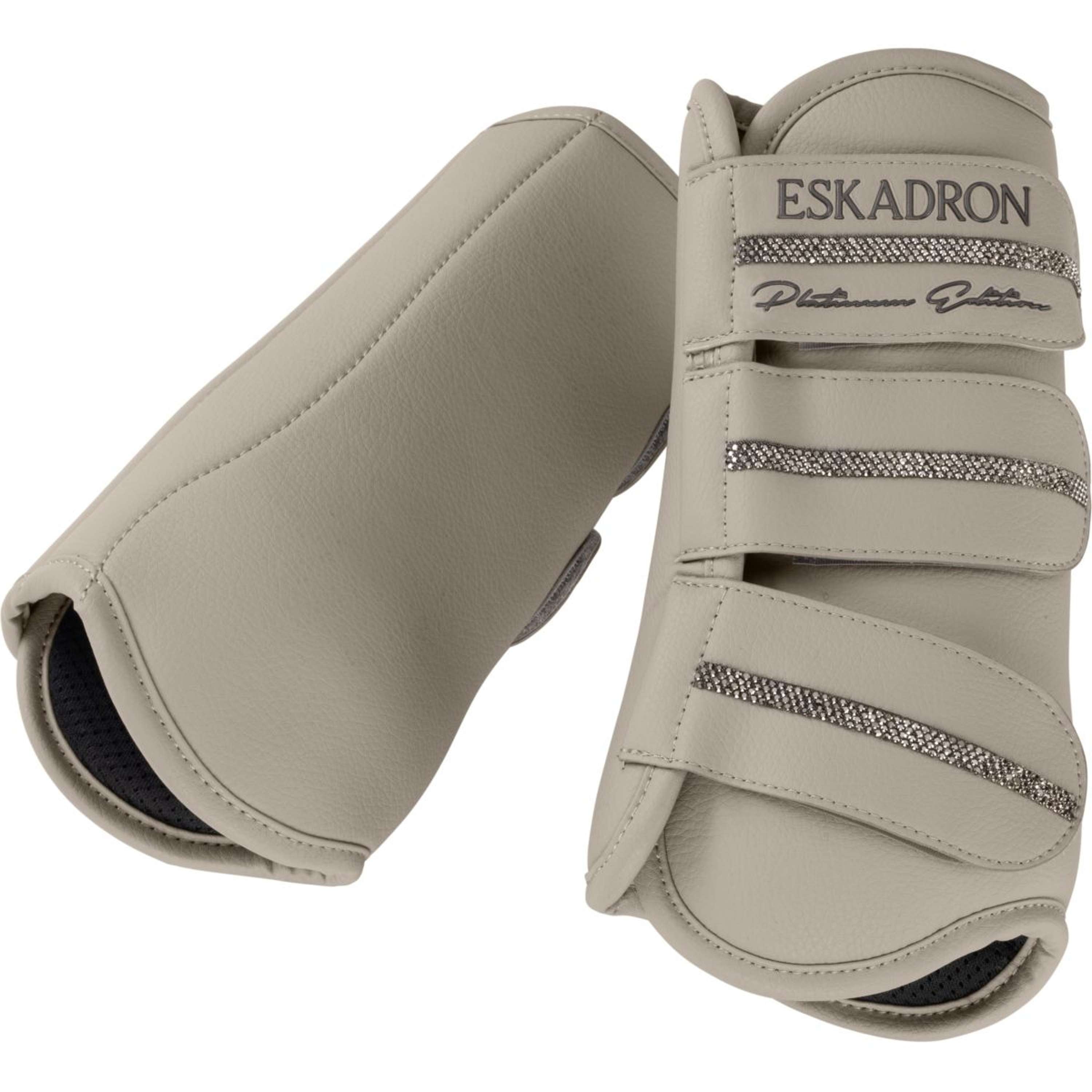 Eskadron Leg Protectors Platinum '26 Allround Faux Leather Front Pale Grey