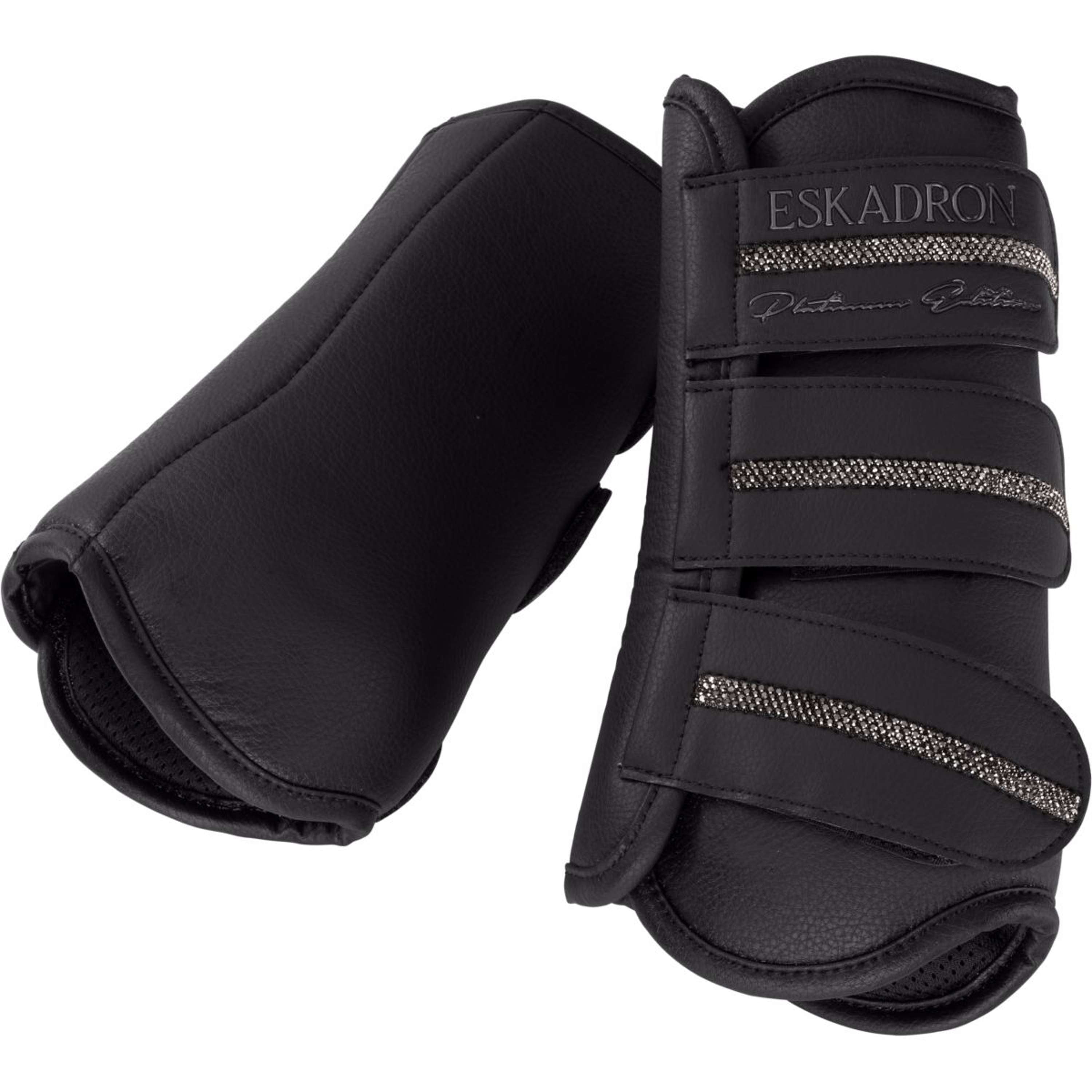 Eskadron Leg Protectors Platinum '26 Allround Faux Leather Front Black