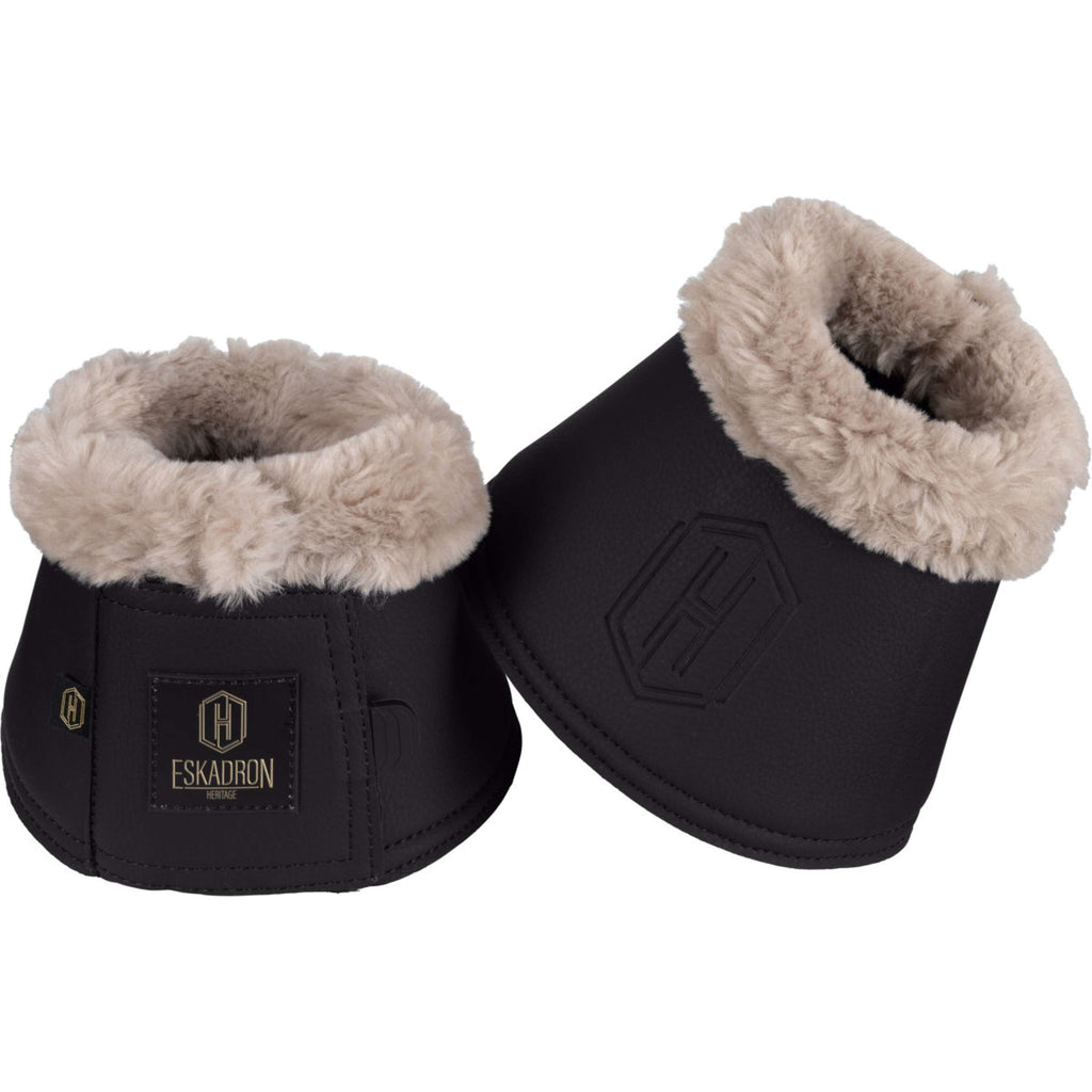 Eskadron Bell Boots Heritage Faux Leather Faux Fur Black