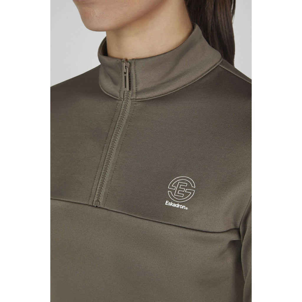 Eskadron Shirt Dynamics Half-Zip Powdertaupe