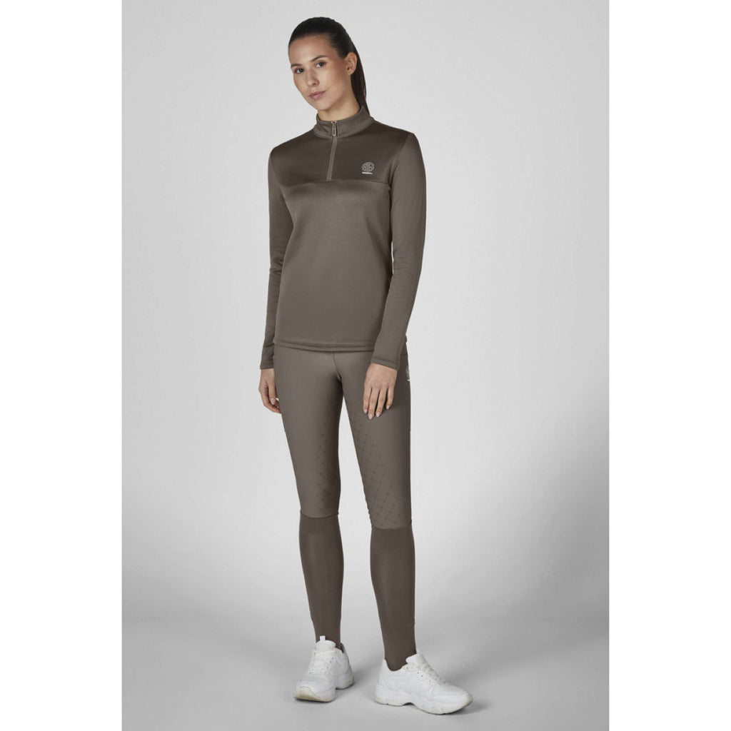 Eskadron Shirt Dynamics Half-Zip Powdertaupe