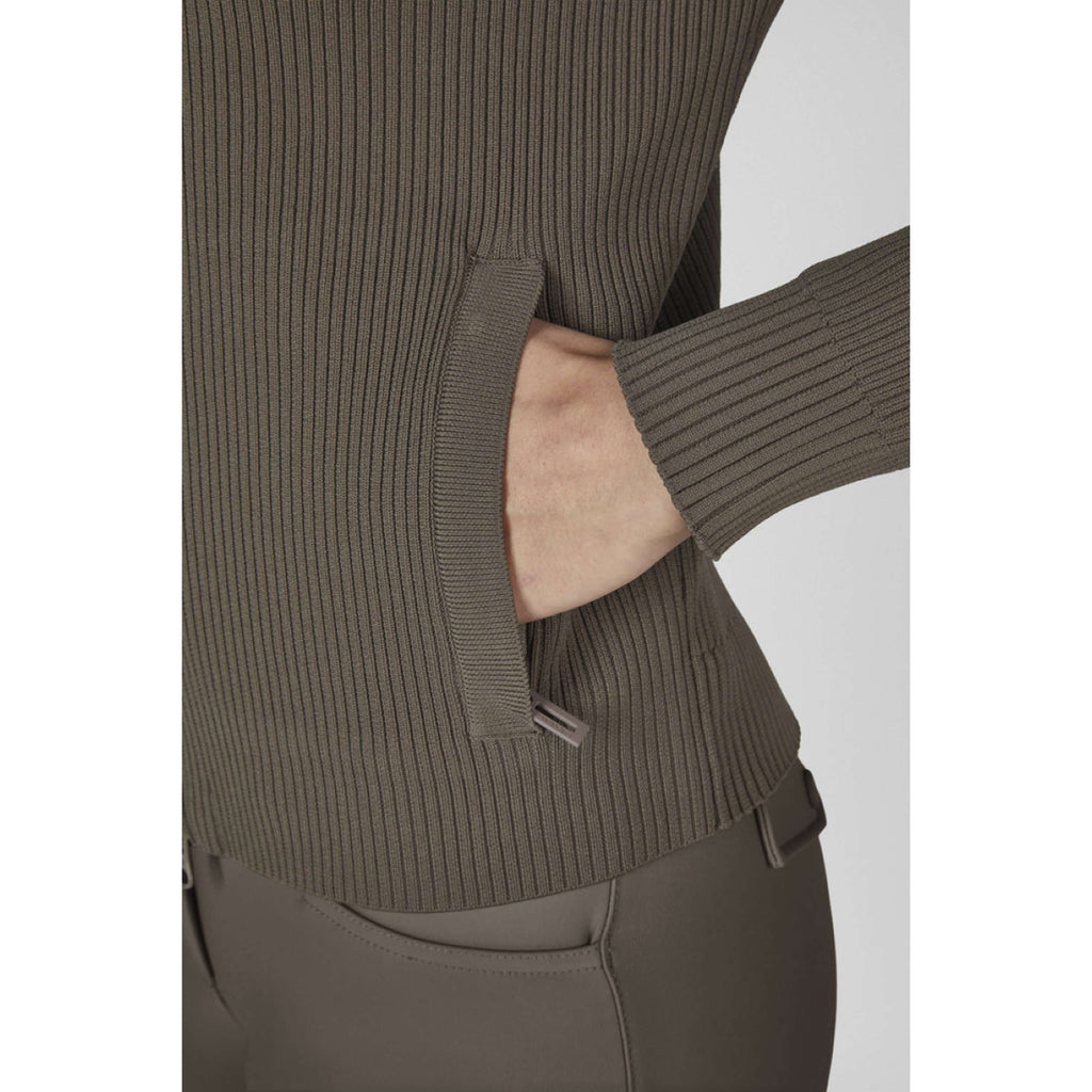Eskadron Zip-Hoodie Dynamics Knit Powdertaupe