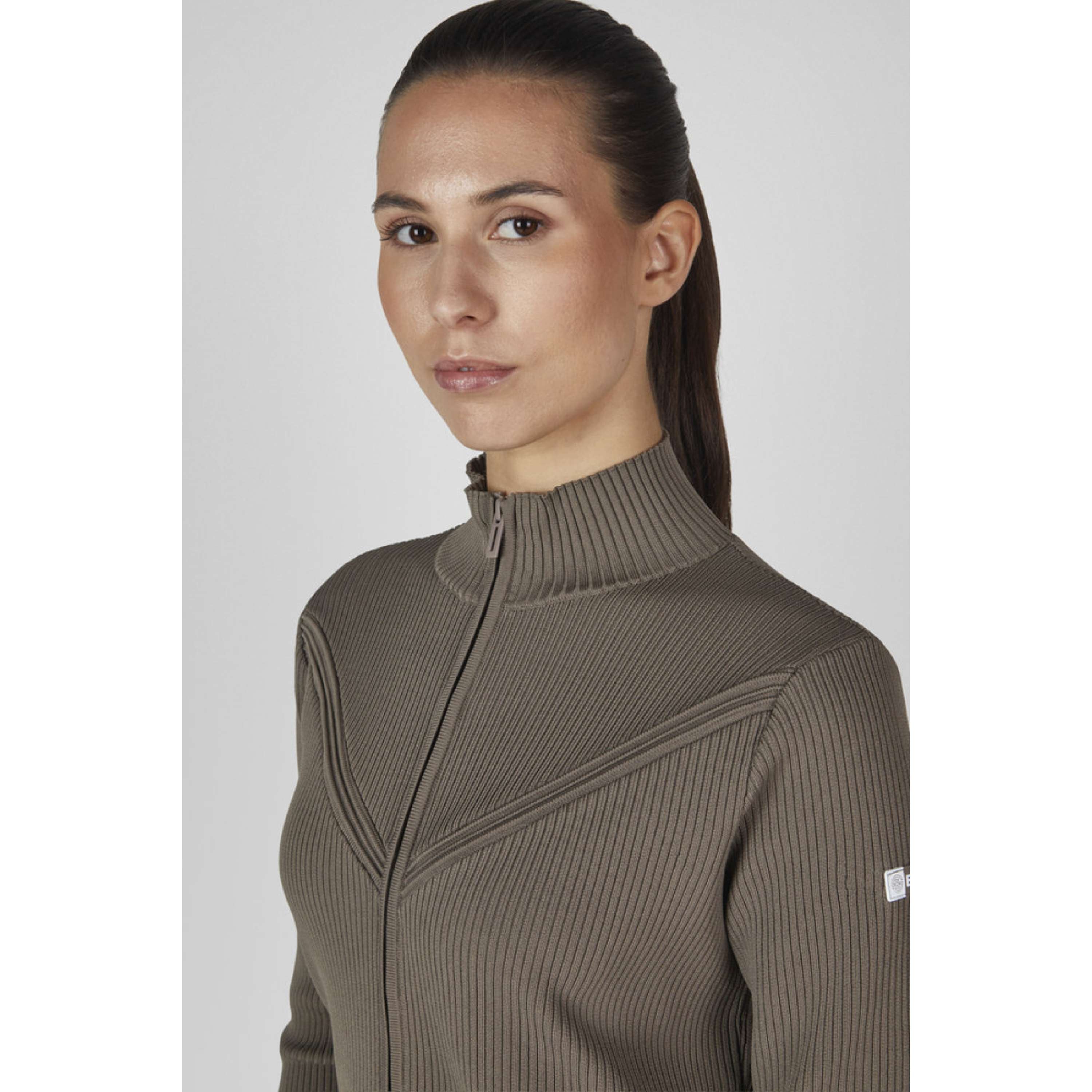 Eskadron Zip-Hoodie Dynamics Knit Powdertaupe
