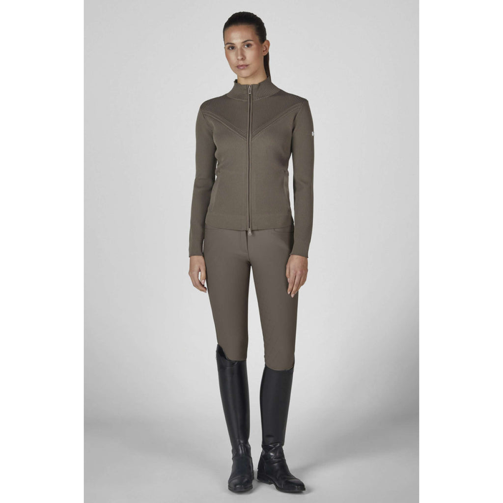Eskadron Zip-Hoodie Dynamics Knit Powdertaupe