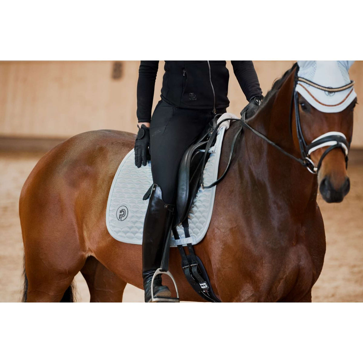 Eskadron Platinum Dressage Saddle Cloth Satin Cloud Powder Blue