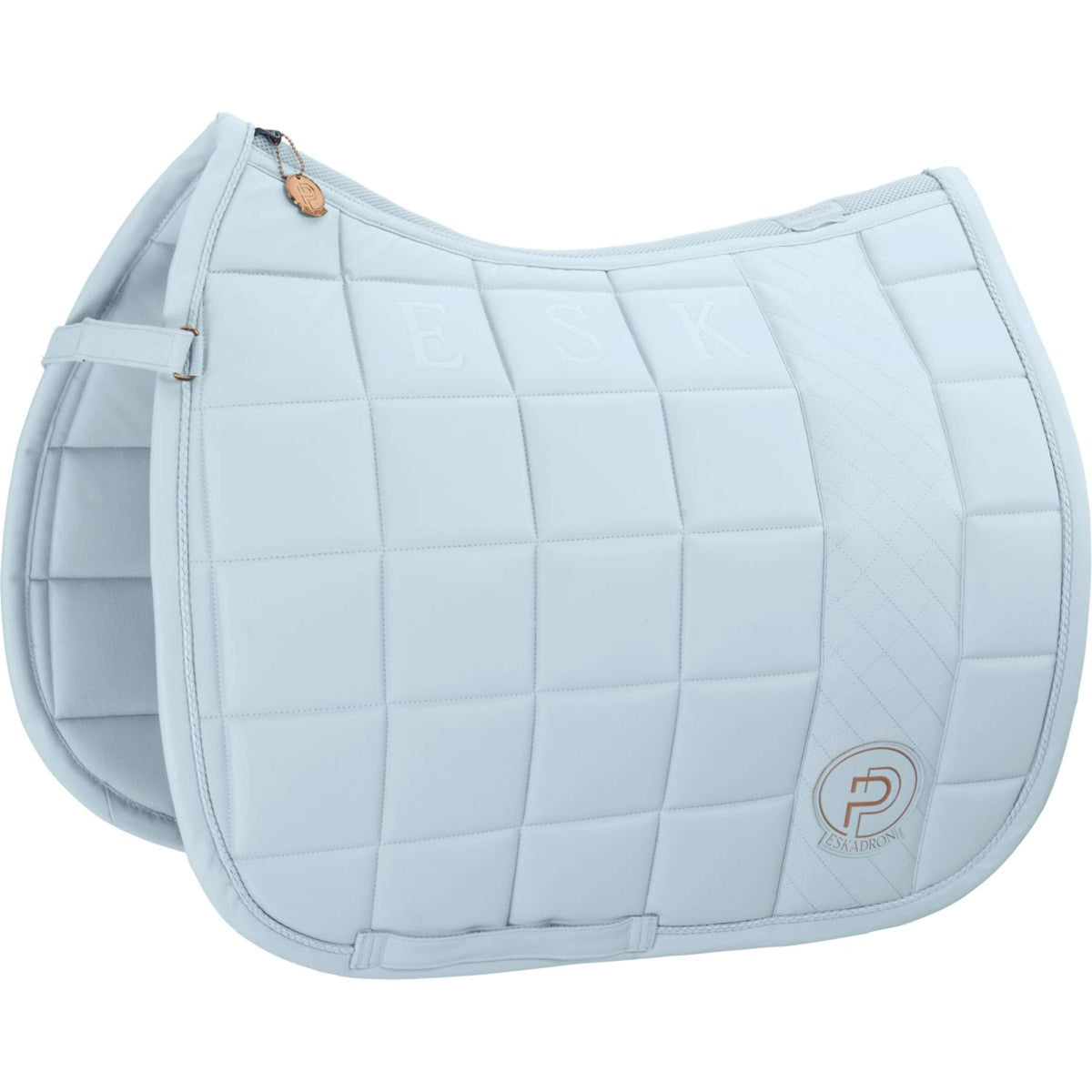 Eskadron Platinum Dressage Saddle Cloth Big Square Faux Leather Powder Blue