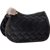 Eskadron Platinum Saddlepad General Purpose Velvet Crystal Black