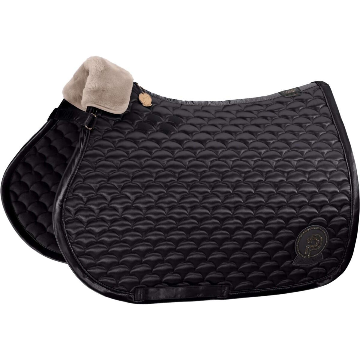 Eskadron Platinum Saddlepad General Purpose Satin Cloud Black