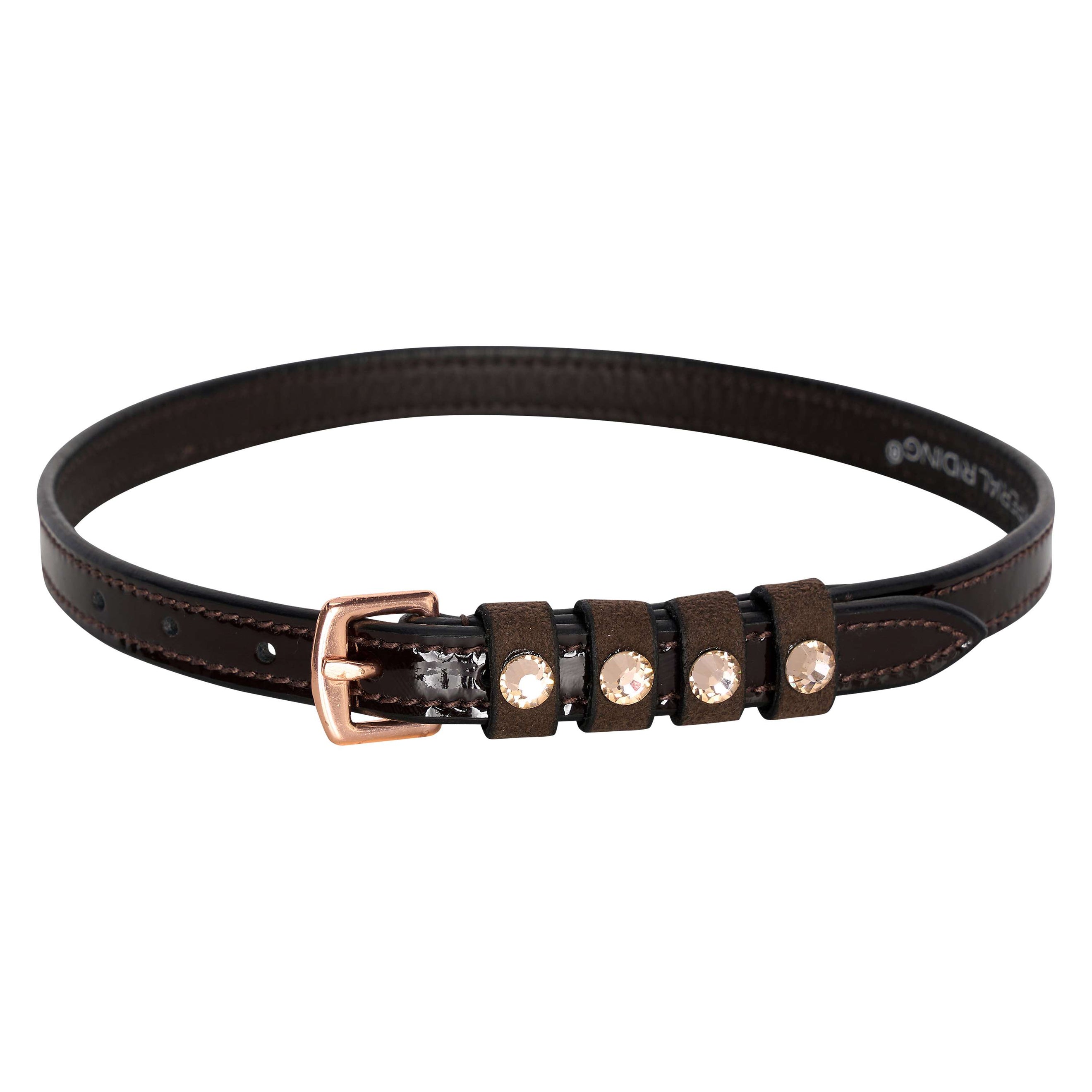 Imperial Riding Spur straps IRHPardouz Brown Rosé Metal