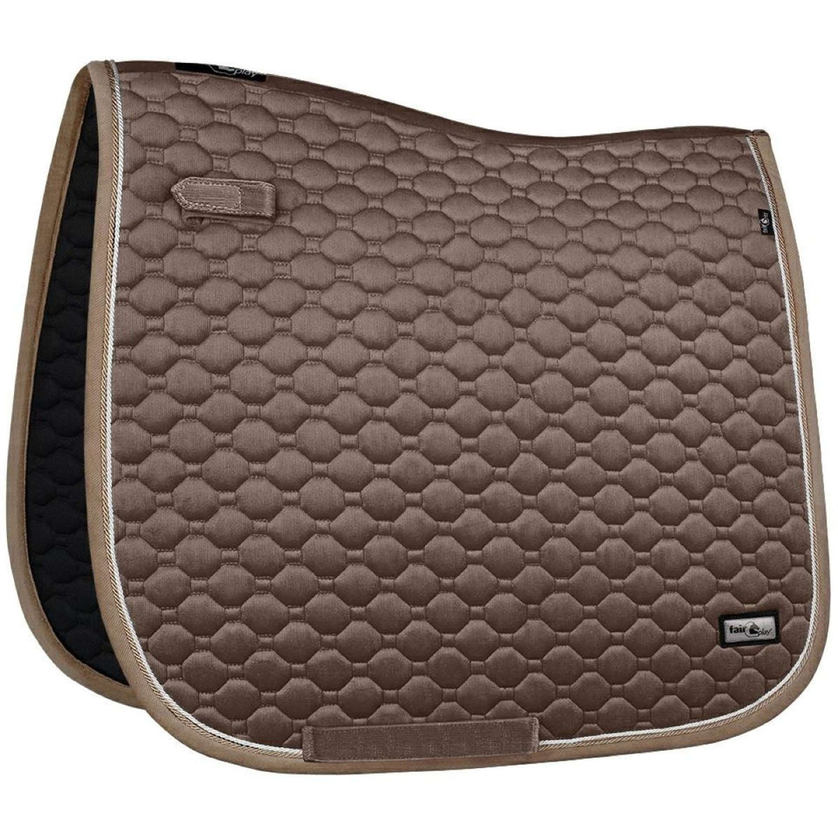 Fair Play Saddlepad Onyx Dressage Taupe