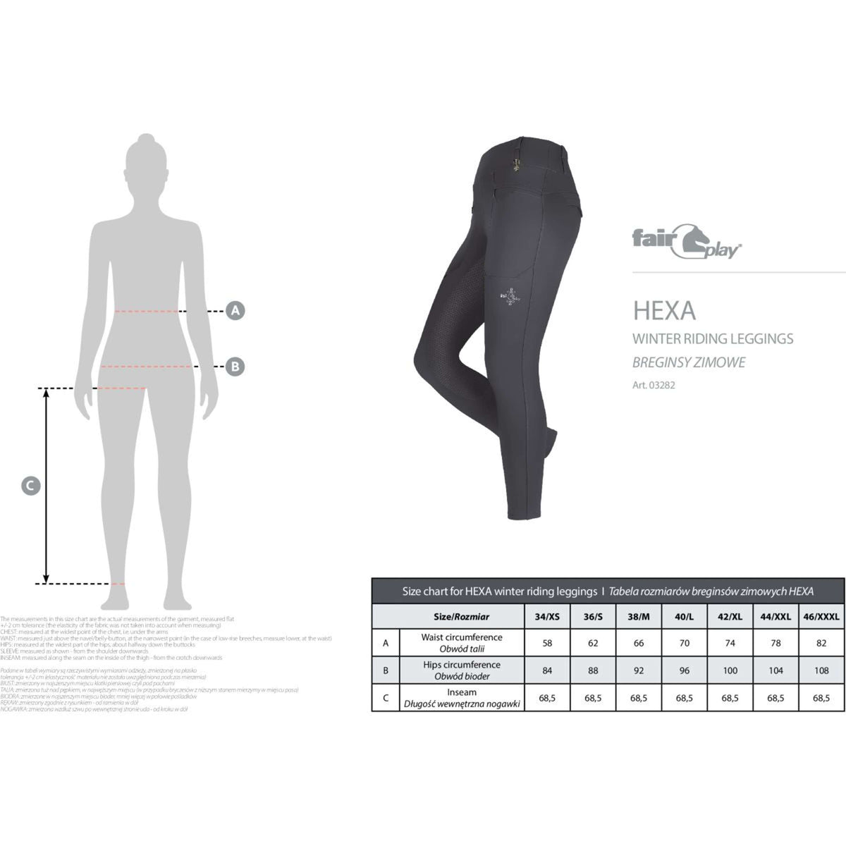 Fair Play Riding Legging Hexa Grey