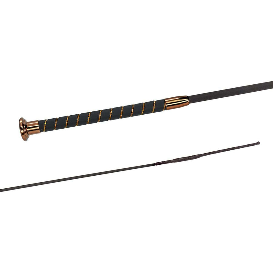 Fleck Dressage Whip SilkTouch Crystal Coffee-Brown