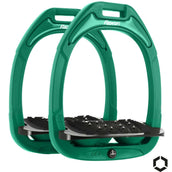 Flex-On Stirrups Green Composite Inclined Ultra Grip Irish Green