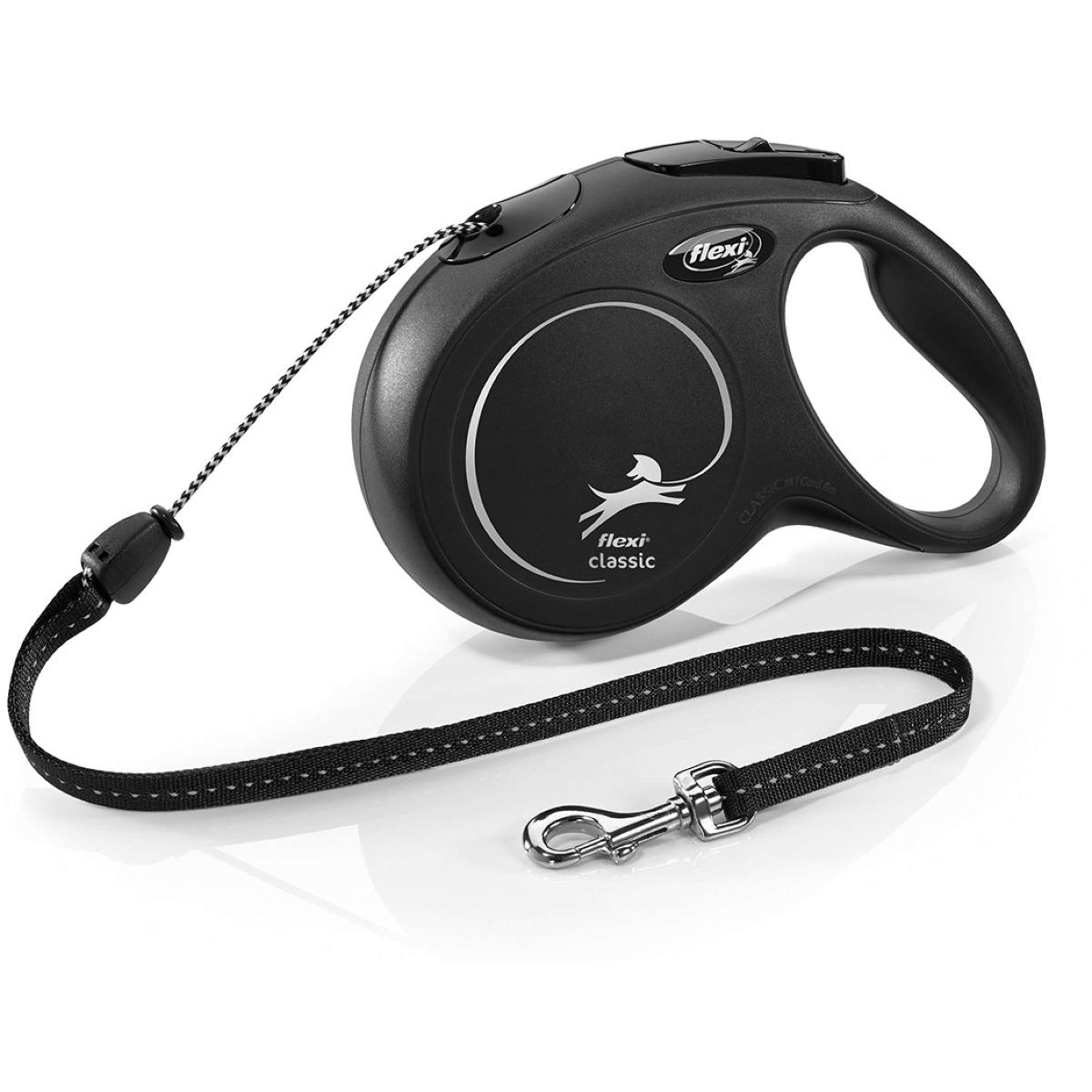 Flexi Leash New Classic-cord M Black