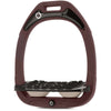 Flex-On Safety Stirrups Green Composite Inclined Ultra Grip Milkshake