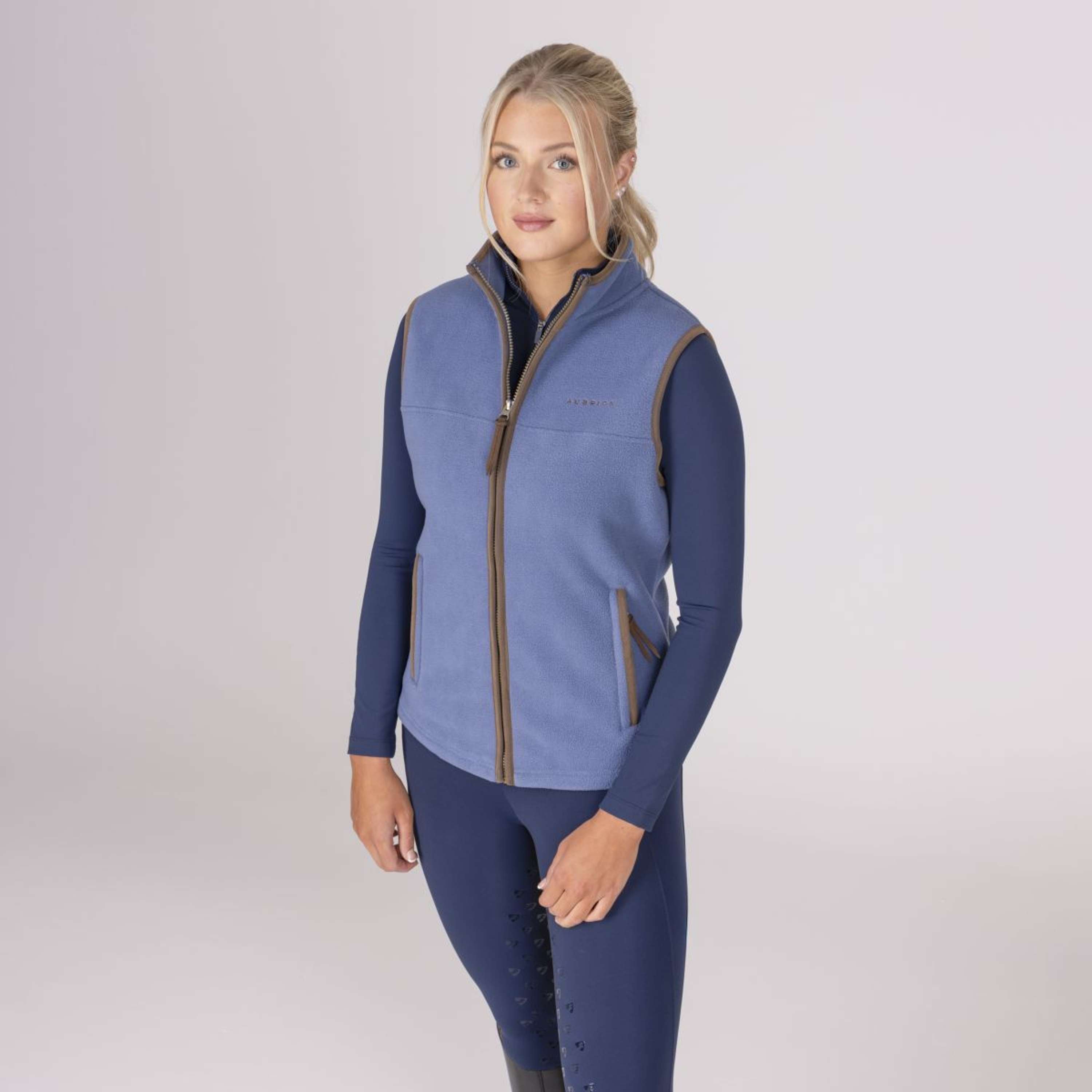 Aubrion by Shires Bodywarmer Original Fleece Blue